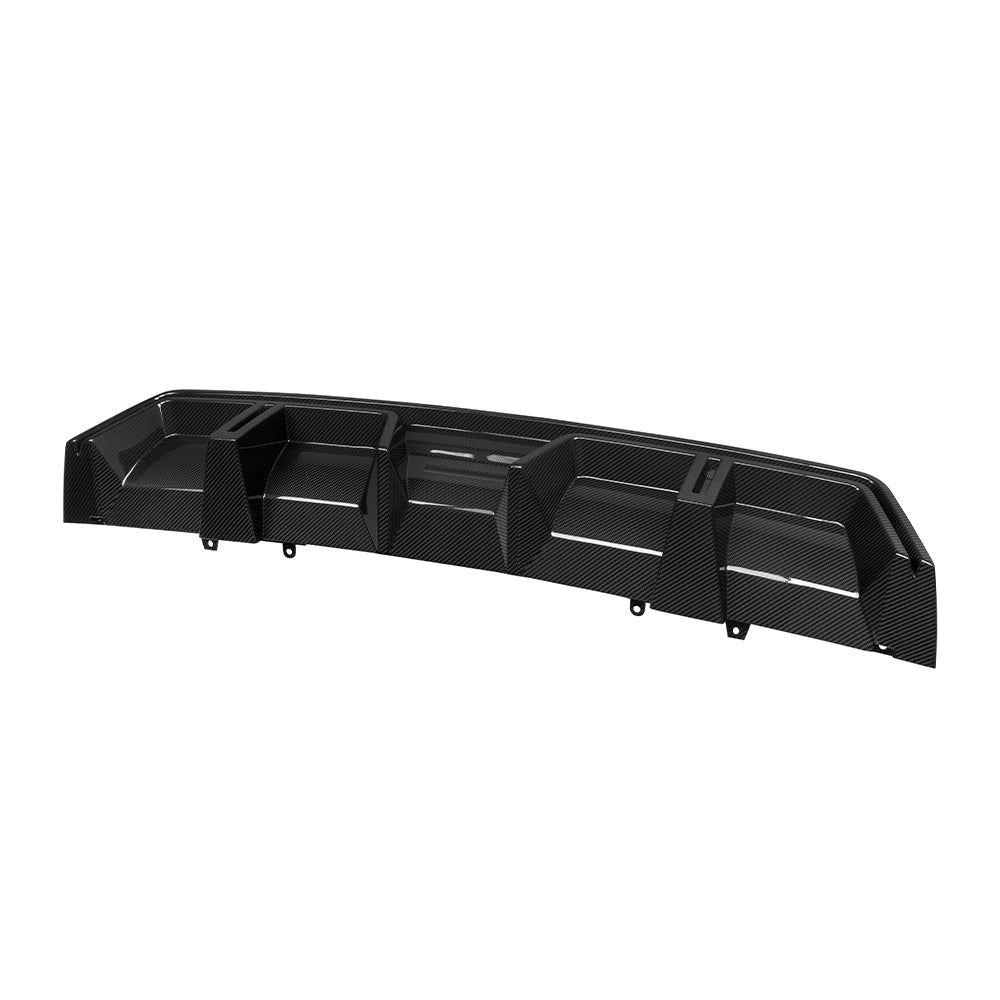 SooQoo BMW G09 XM Rear Diffuser In Gloss Carbon Fibre