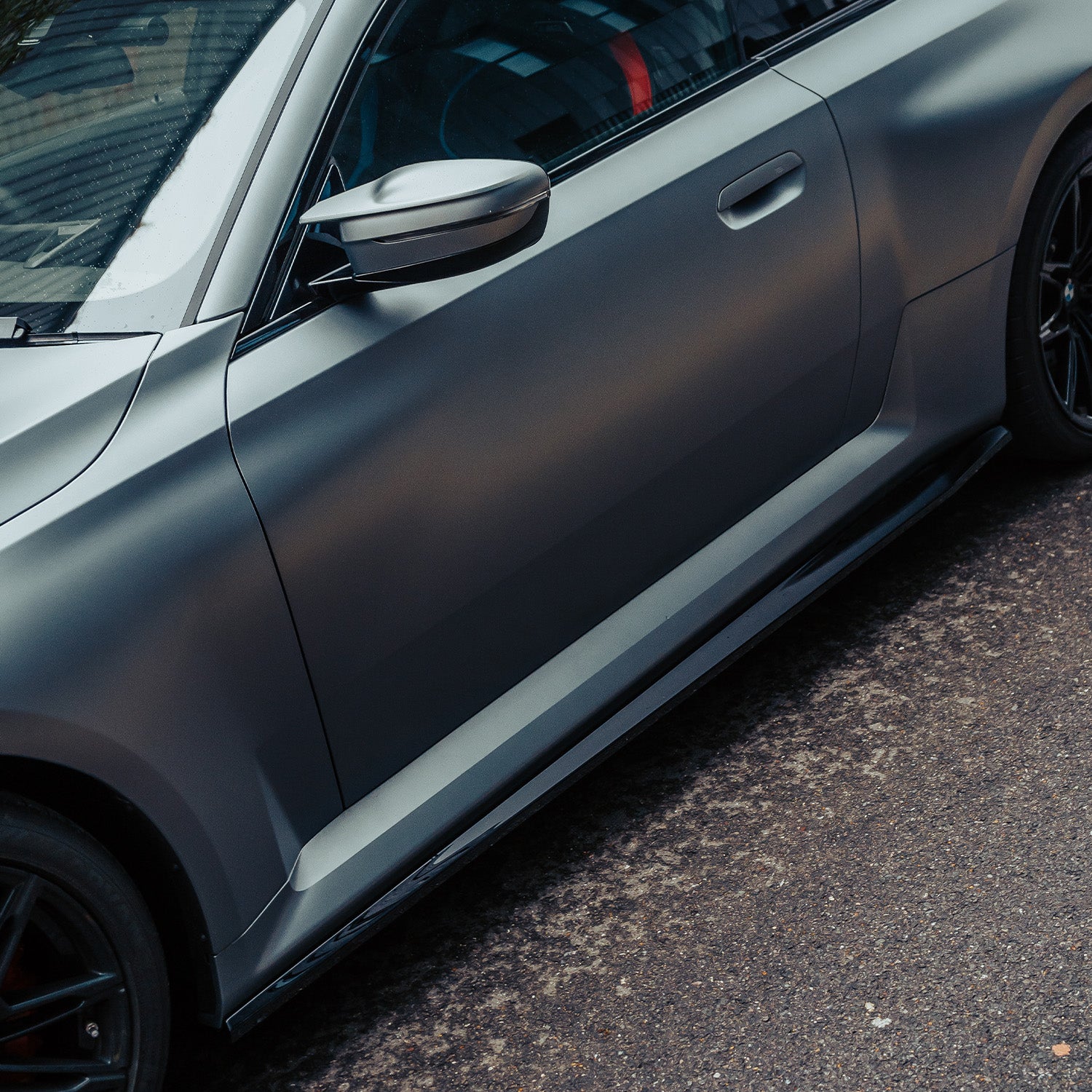 ZAERO Design BMW G87 M2 EVO-S Gloss Black Body Kit Fitted On Grey Car