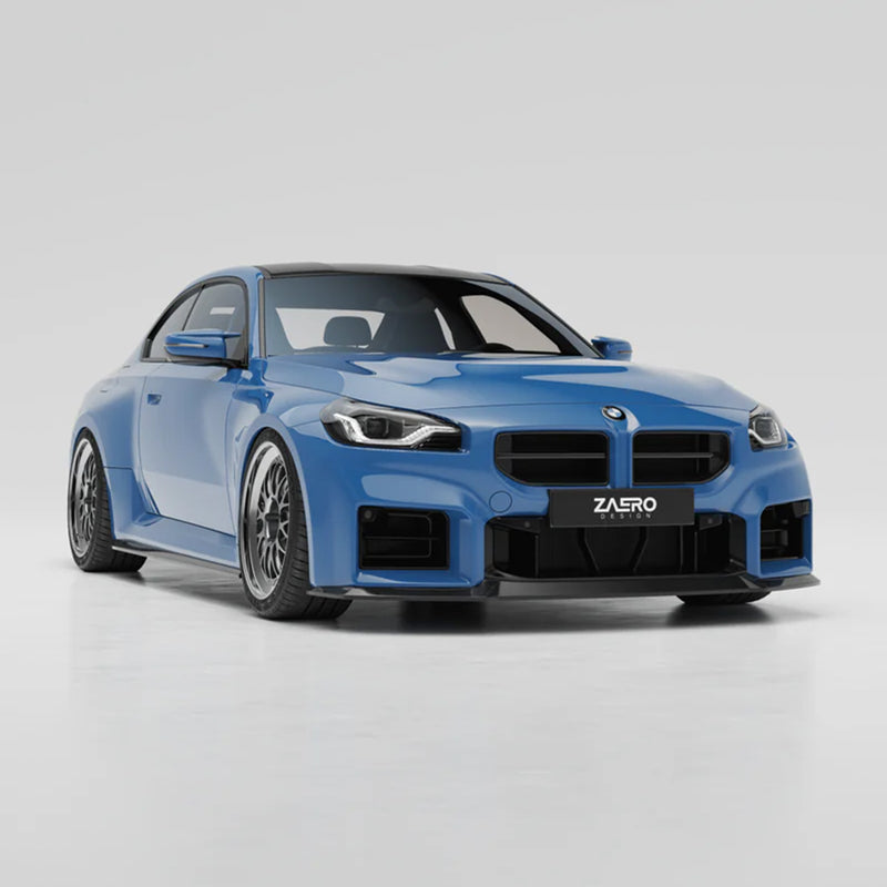 ZAERO Design BMW G87 M2 EVO-S Gloss Black Front Grilles