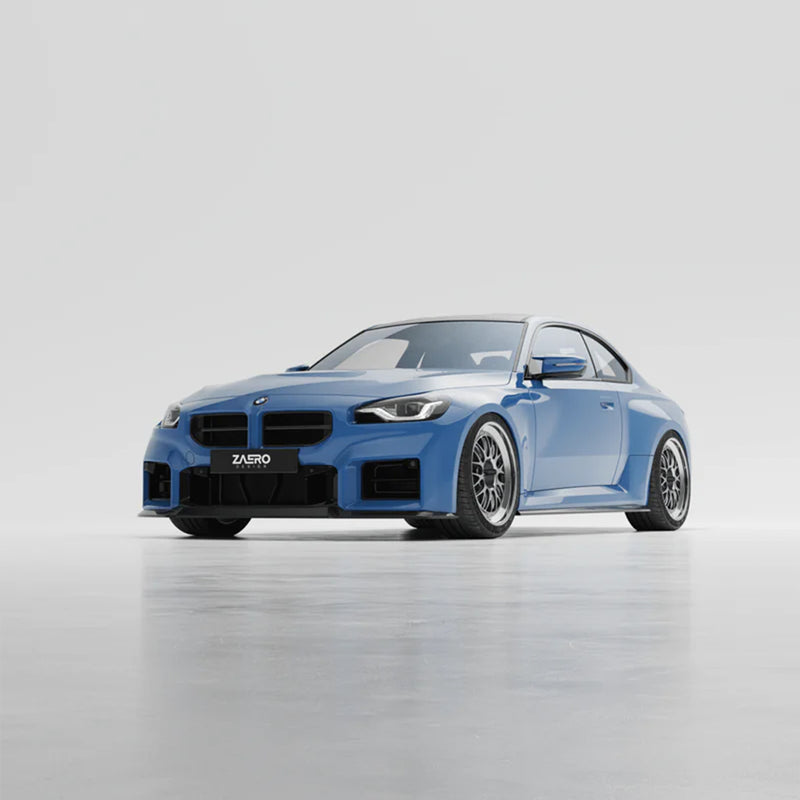 ZAERO Design BMW G87 M2 EVO-S Gloss Black Front Grilles
