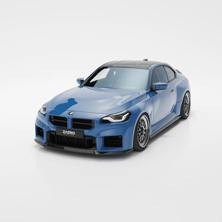 ZAERO Design BMW G87 M2 EVO-S Gloss Black Front Grilles