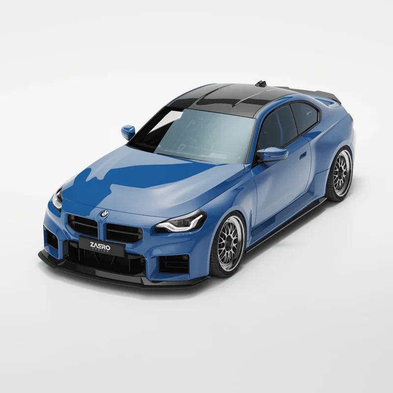 ZAERO Design BMW G87 M2 EVO-S Gloss Black Front Grilles