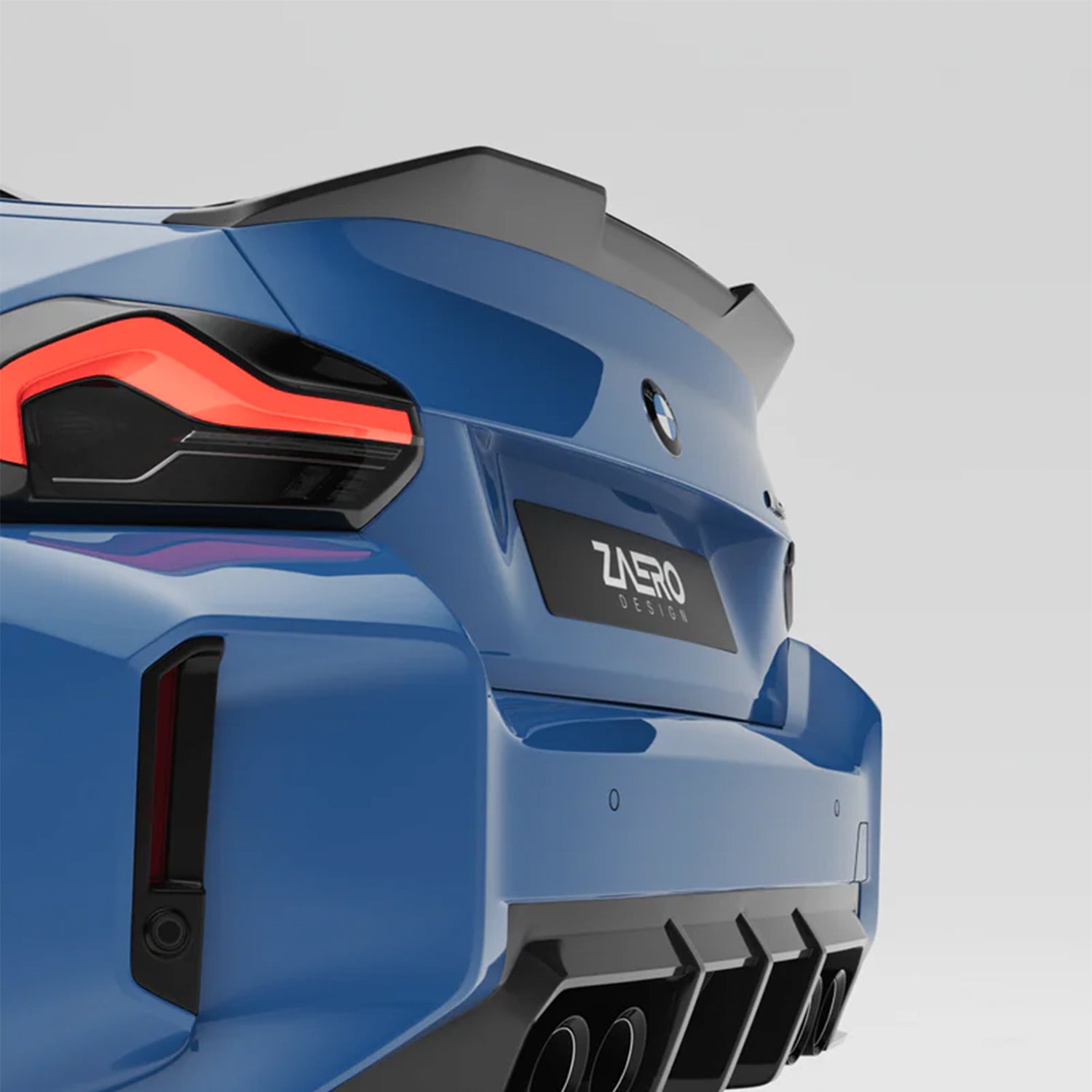 ZAERO Design BMW G87 M2 EVO-S Gloss Black Rear Spoiler Lip