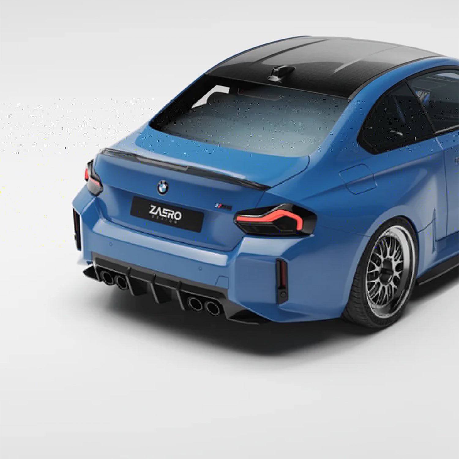 ZAERO Design BMW G87 M2 EVO-S Gloss Black Rear Spoiler Lip