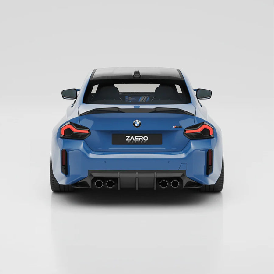 ZAERO Design BMW G87 M2 EVO-S Gloss Black Rear Spoiler Lip