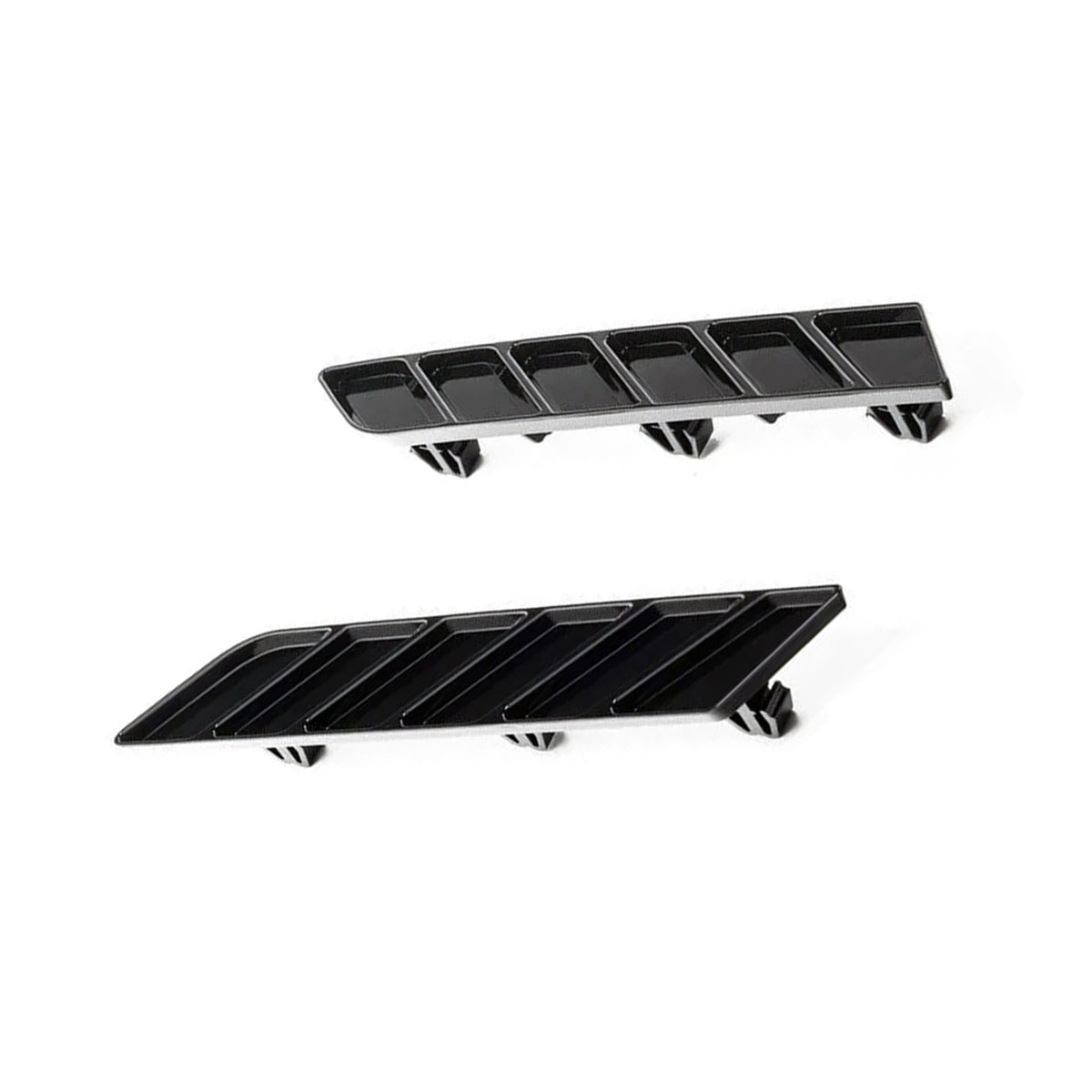 Acexxon BMW G90 & G99 M5 Gloss Black Rear Reflector Inserts - Horizontal Slat Design