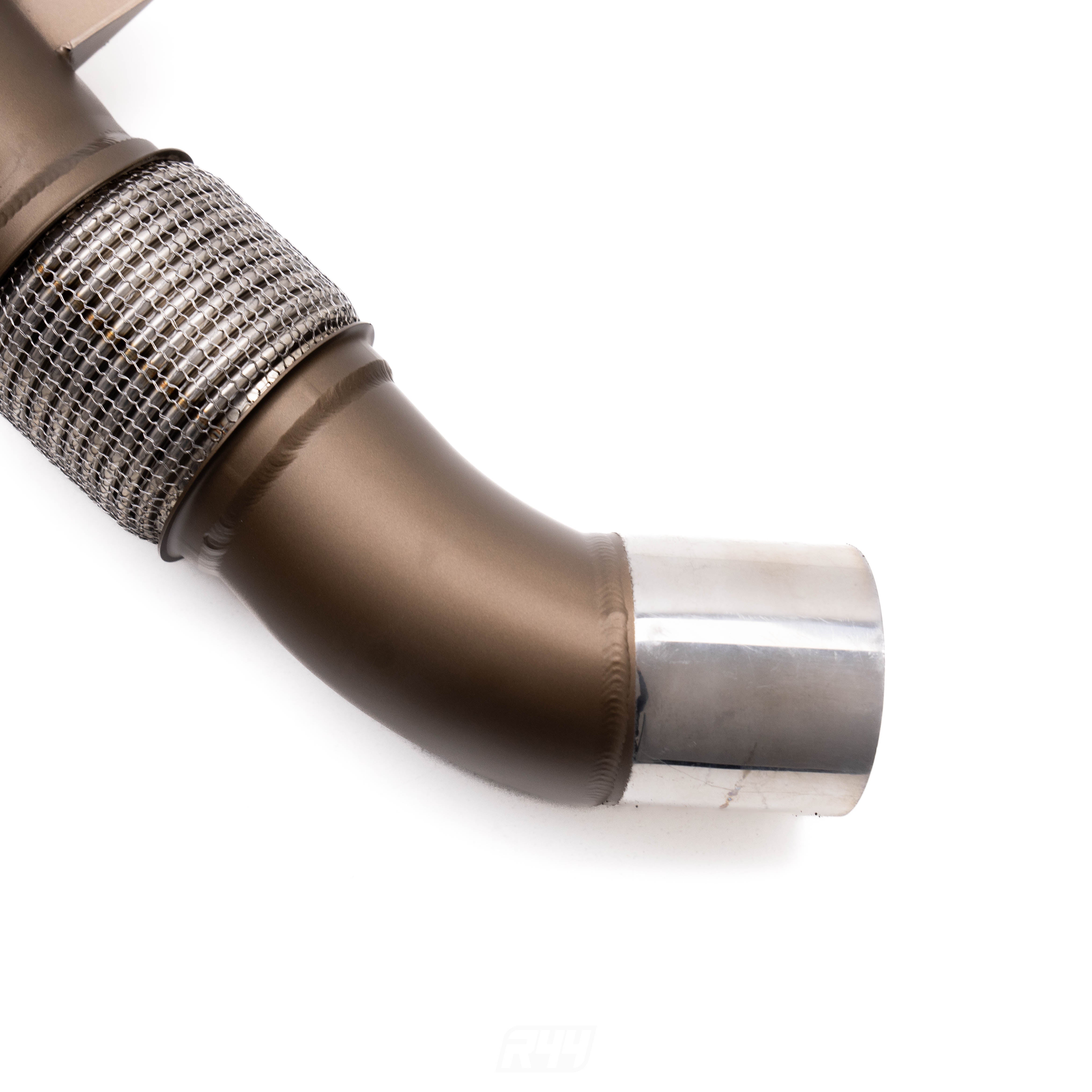 R44 BMW F Series B58 Ceramic Coated Exhaust Catless Downpipe (M140i, M240i, 340i, 440i, G30 540i & more)