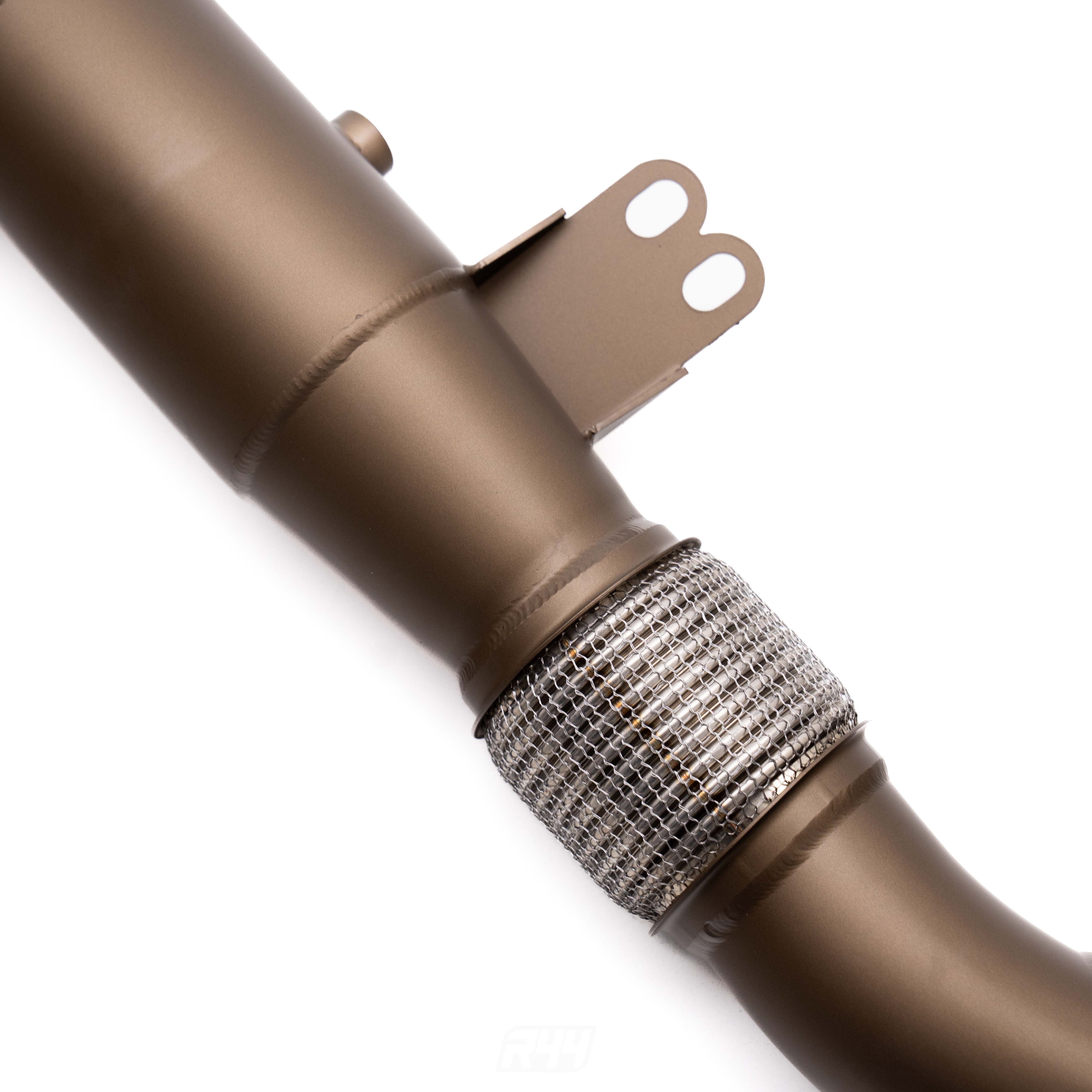 R44 BMW F Series B58 Ceramic Coated Exhaust Catless Downpipe (M140i, M240i, 340i, 440i, G30 540i & more)