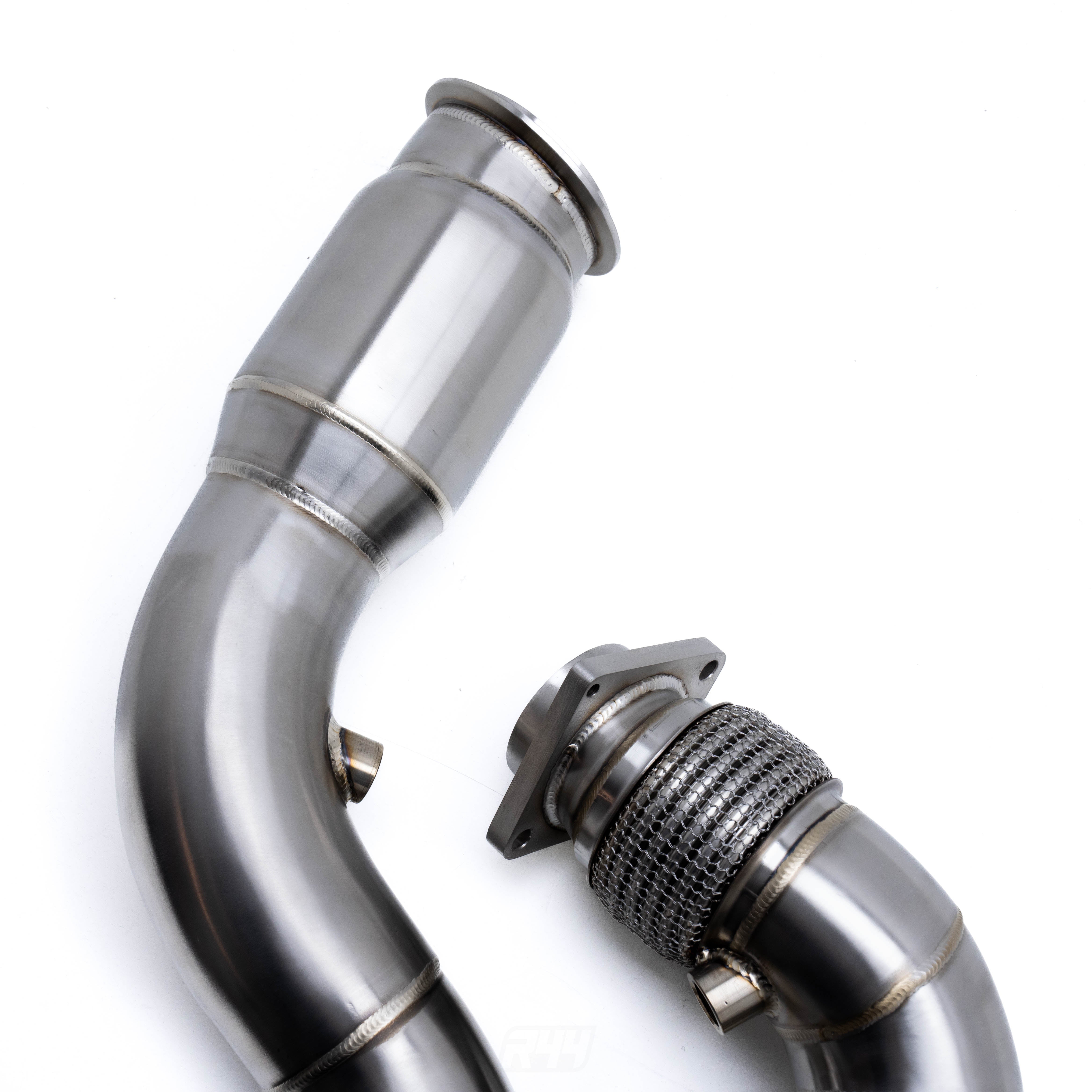 R44 BMW F80 M3, F82 M4 & F87 M2 Competition S55 Exhaust 200 Cell Sports Cat Downpipes