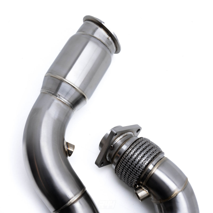 Deep Tone Industries BMW F80 M3, F82 M4 & F87 M2 Competition S55 Exhaust 200 Cell Sports Cat Downpipes