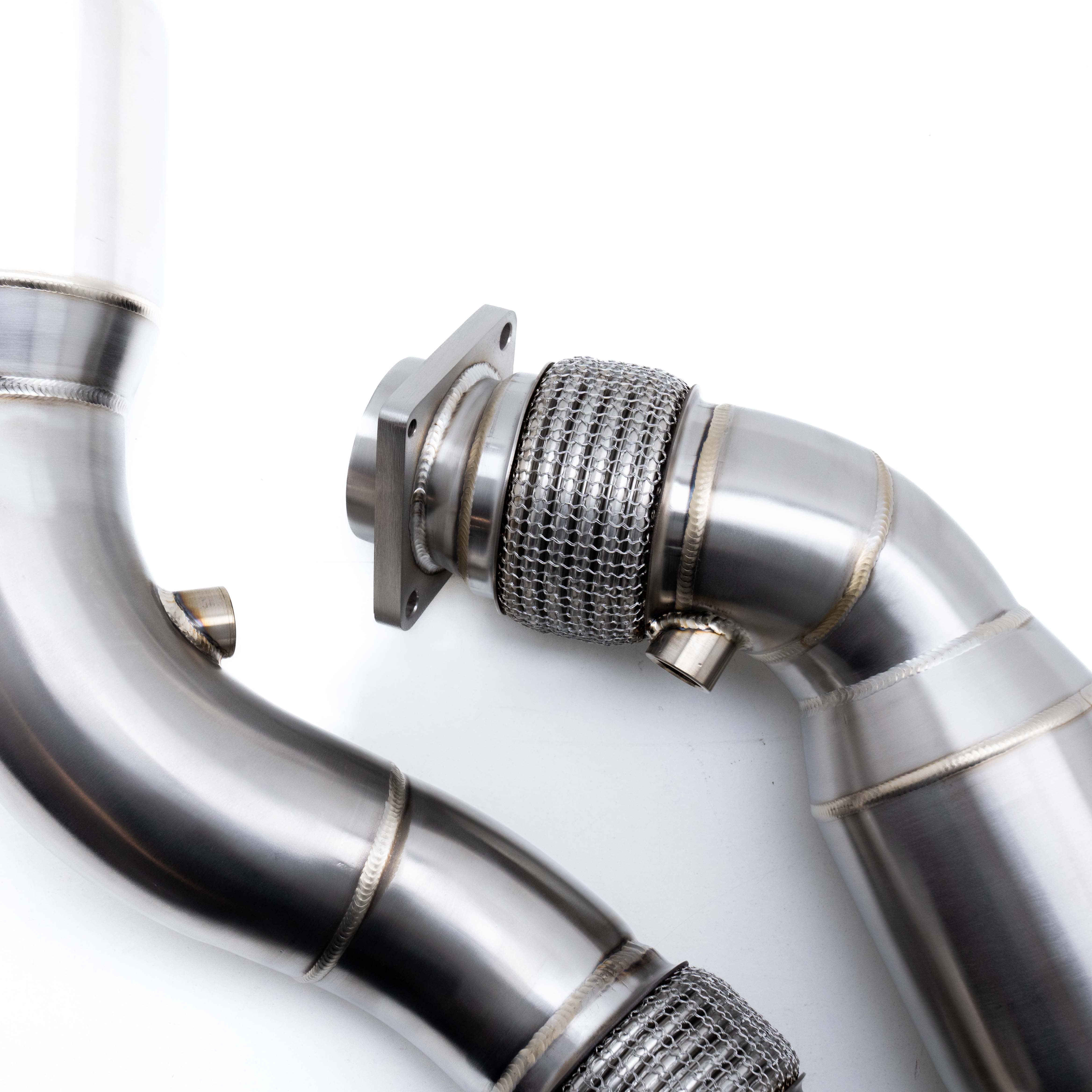 R44 BMW F80 M3, F82 M4 & F87 M2 Competition S55 Exhaust 200 Cell Sports Cat Downpipes