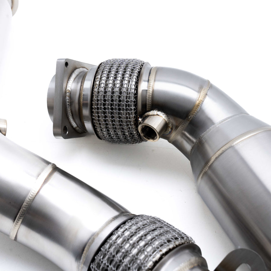 Deep Tone Industries BMW F80 M3, F82 M4 & F87 M2 Competition S55 Exhaust 200 Cell Sports Cat Downpipes