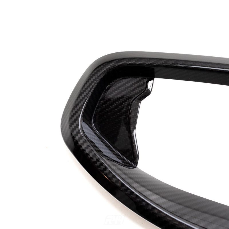 MHC+ BMW 2 Series Front Grille Surround In Gloss Pre Preg Carbon Fibre (G42 inc. M240i)