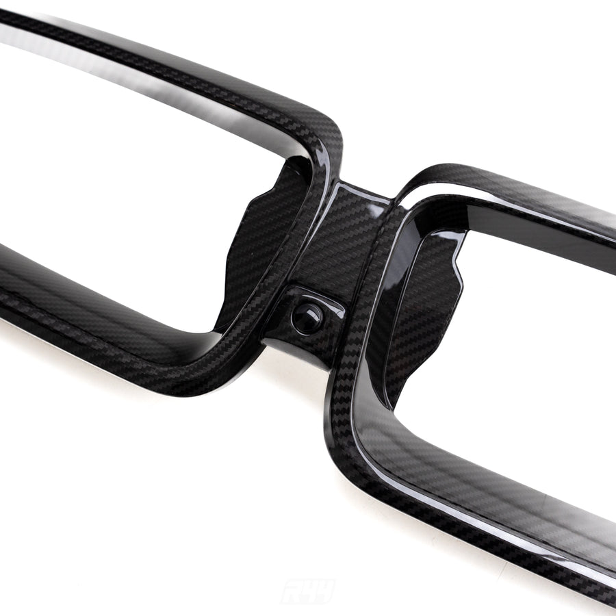 MHC+ BMW 2 Series Front Grille Surround In Gloss Pre Preg Carbon Fibre (G42 inc. M240i)