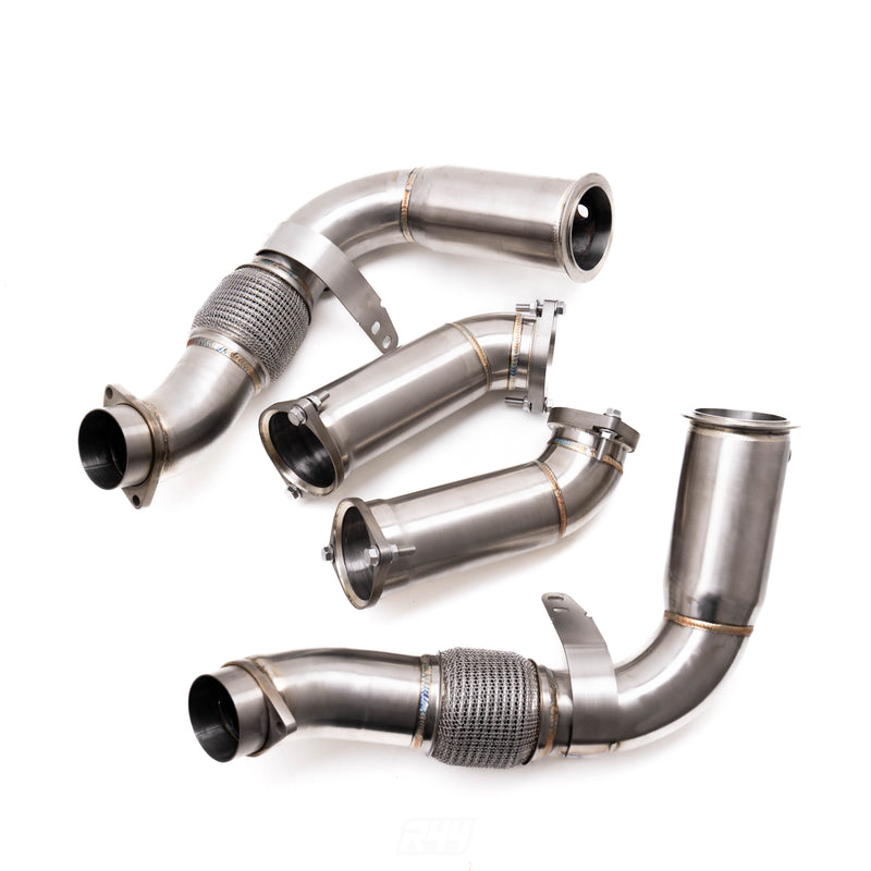 Deep Tone Industries BMW G90 & G99 M5 S68 Primary & Secondary Exhaust Catless Downpipes