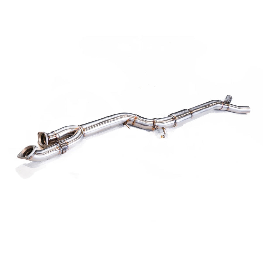 DCE BMW F97 X3M & F98 X4M High Flow Single Midpipe OPF Delete RDE II (EU Spec)