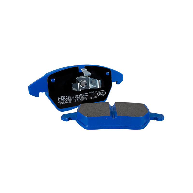 EBC Bluestuff DP52302NDX front brake pads for BMW G20 M340i, G22 M440i, G42 M240i and Toyota GR Supra – high-performance track day pads