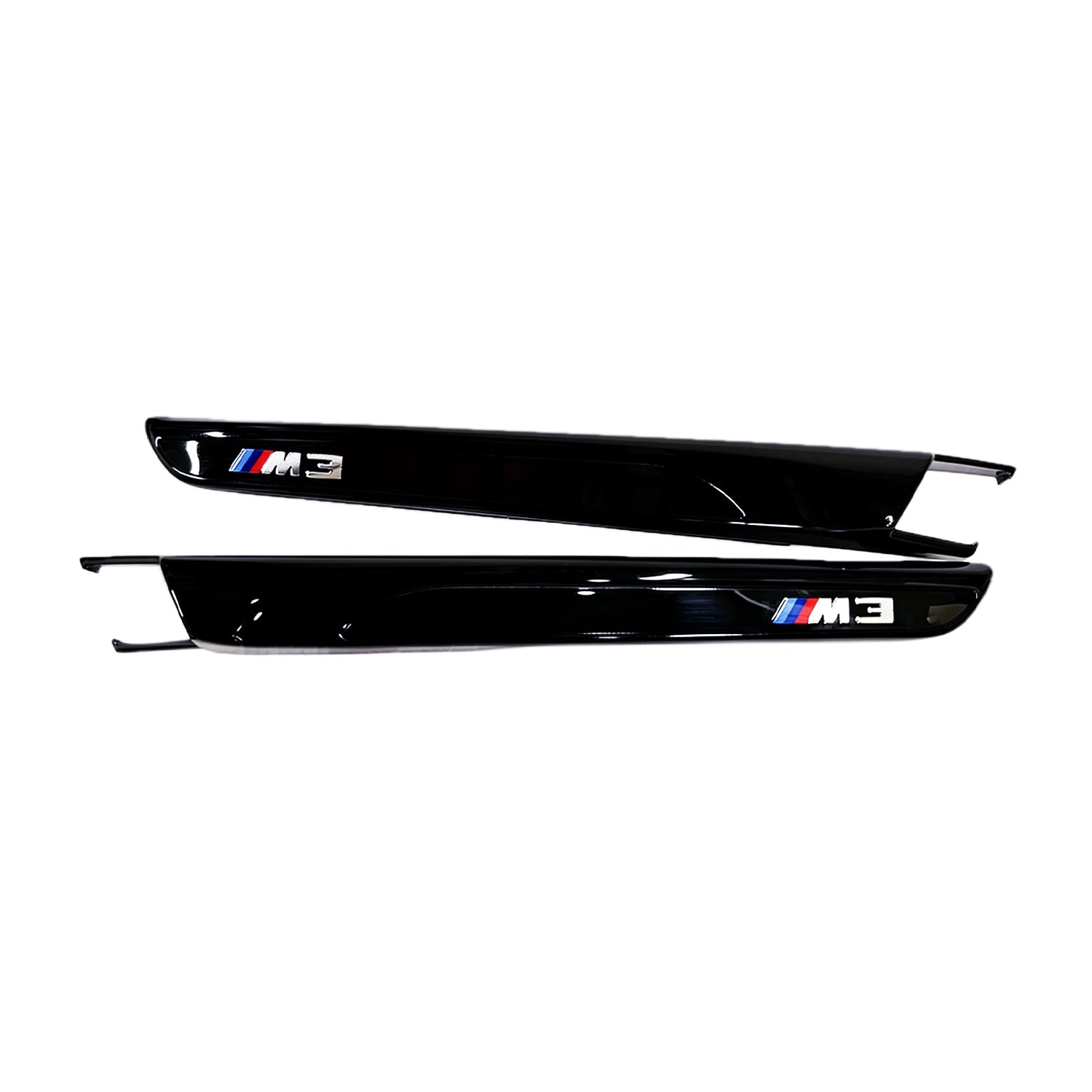 Genuine BMW F80 M3 Gloss Black Replacement Front Fender Badge Vent Trims