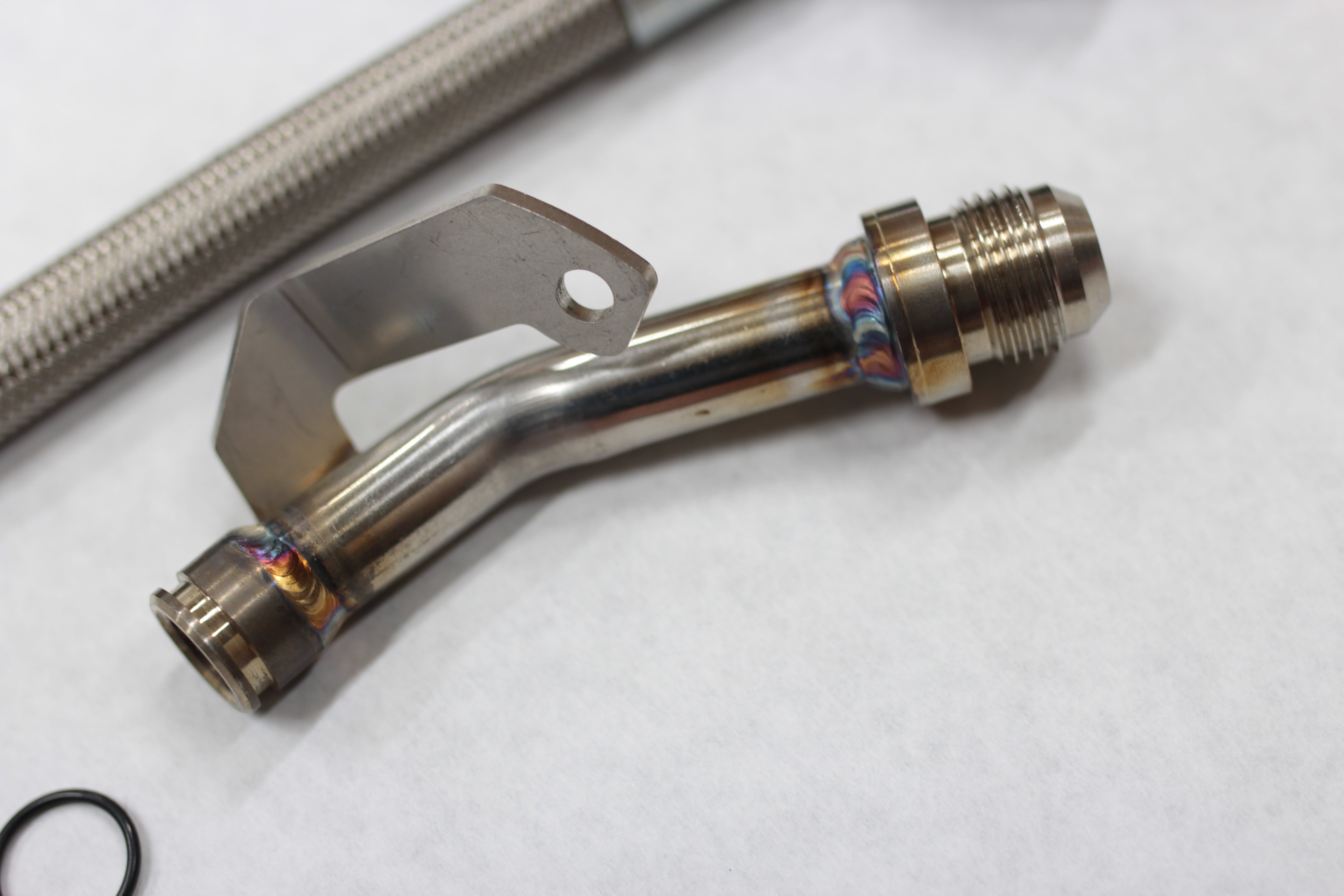 DOC Race BMW N54 Oil Drain Line For Top Mount Turbo