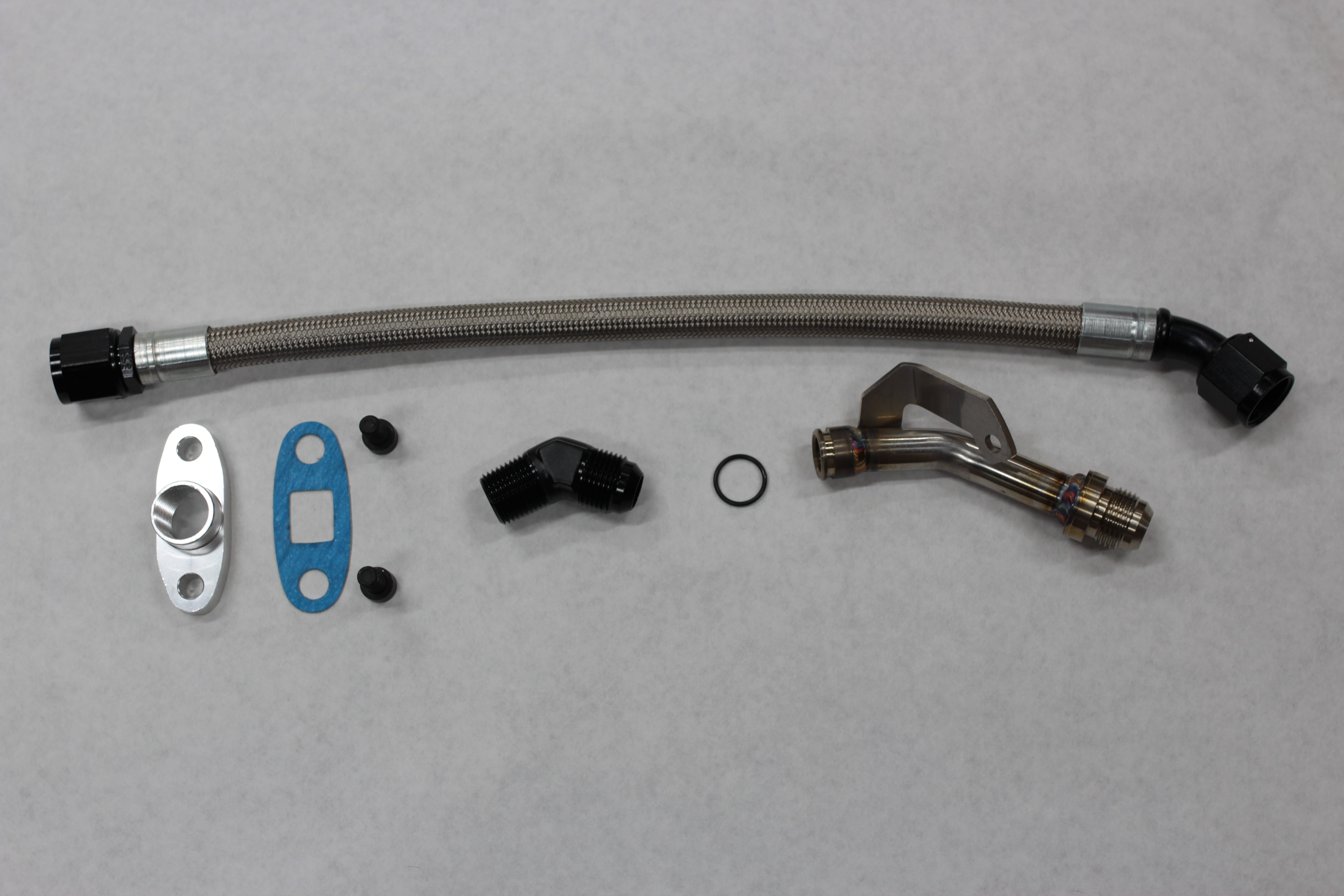 DOC Race BMW N54 Oil Drain Line For Top Mount Turbo