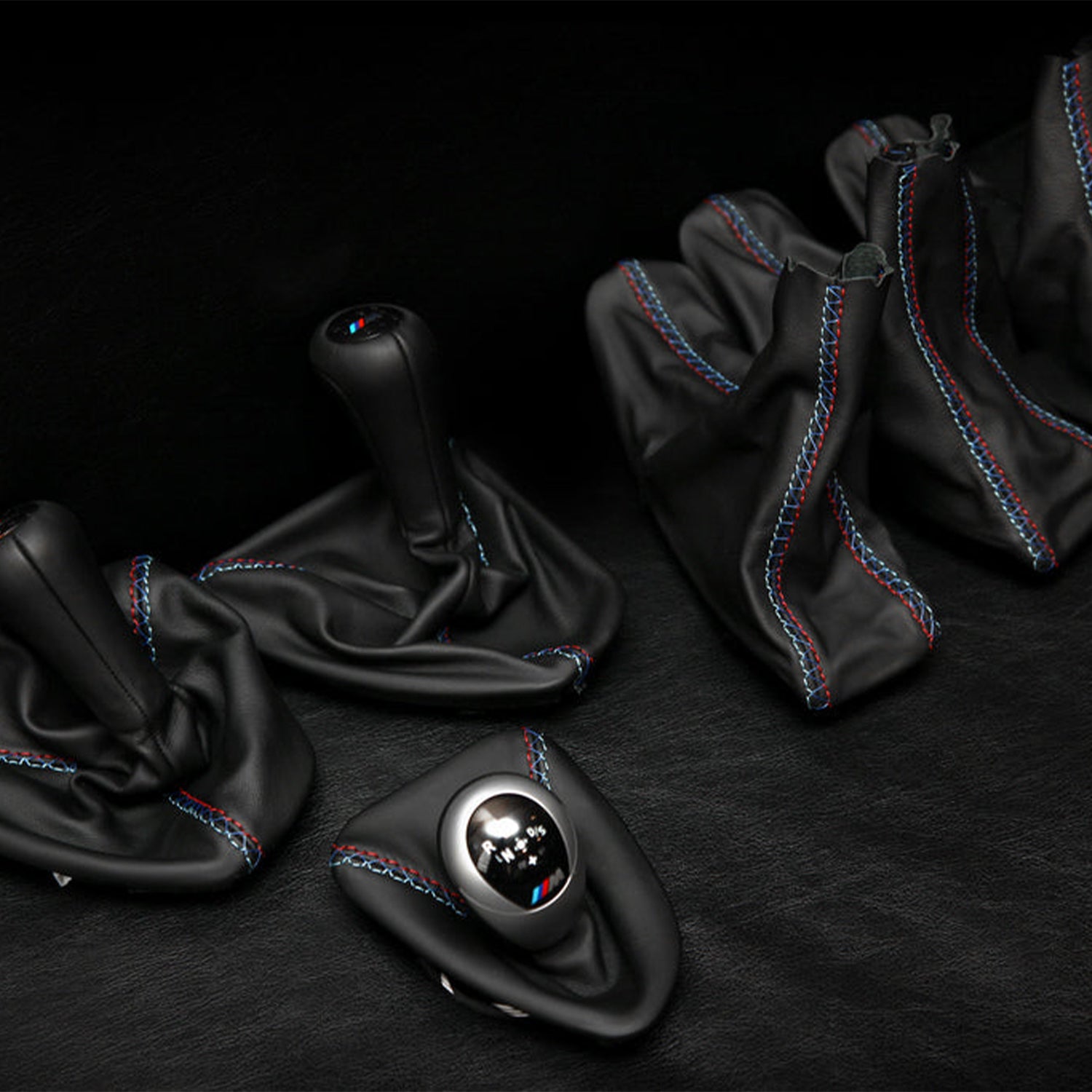 IND BMW E90, E92 & E93 M3 Tri-Colour Leather Shift Boot