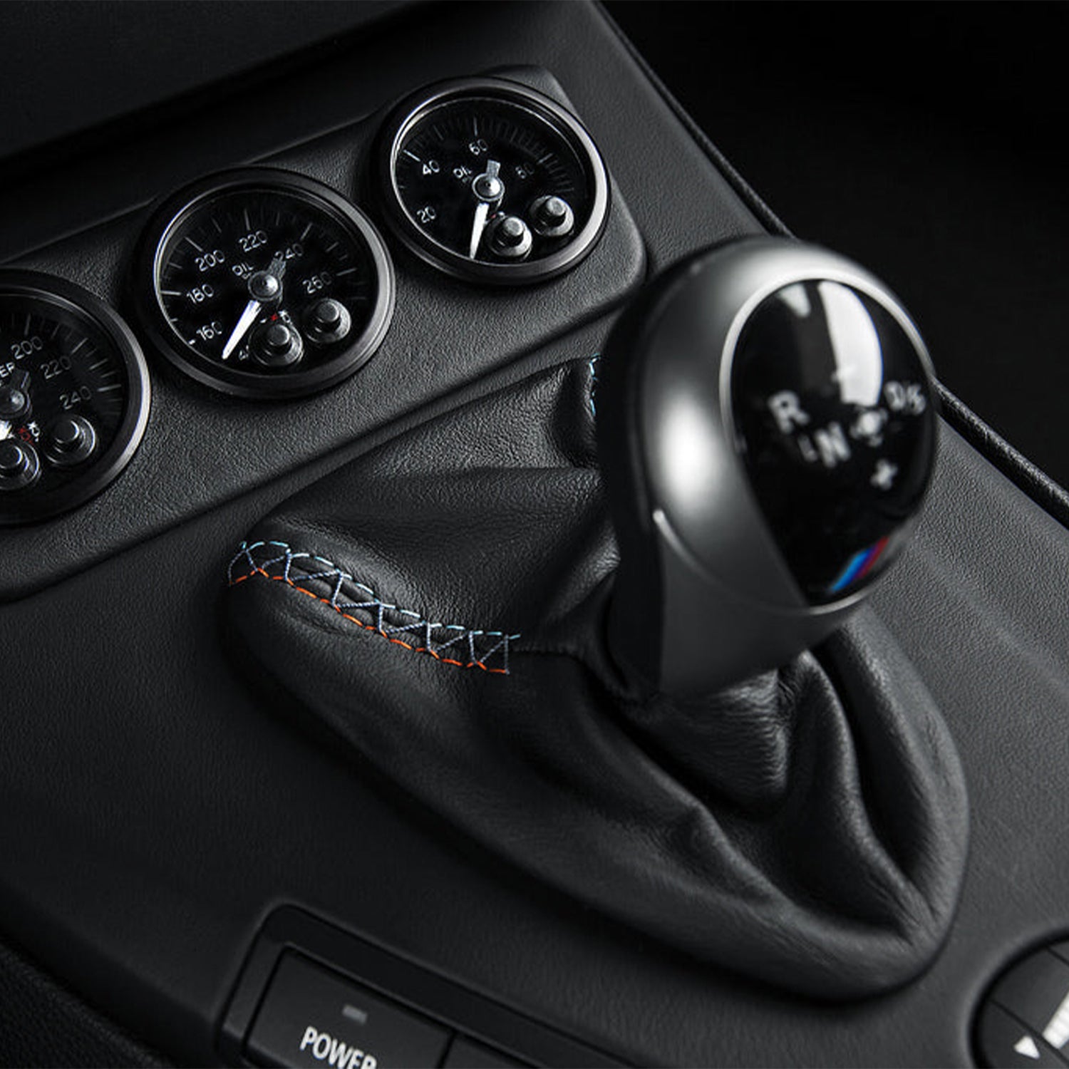 IND BMW E90, E92 & E93 M3 Tri-Colour Leather Shift Boot