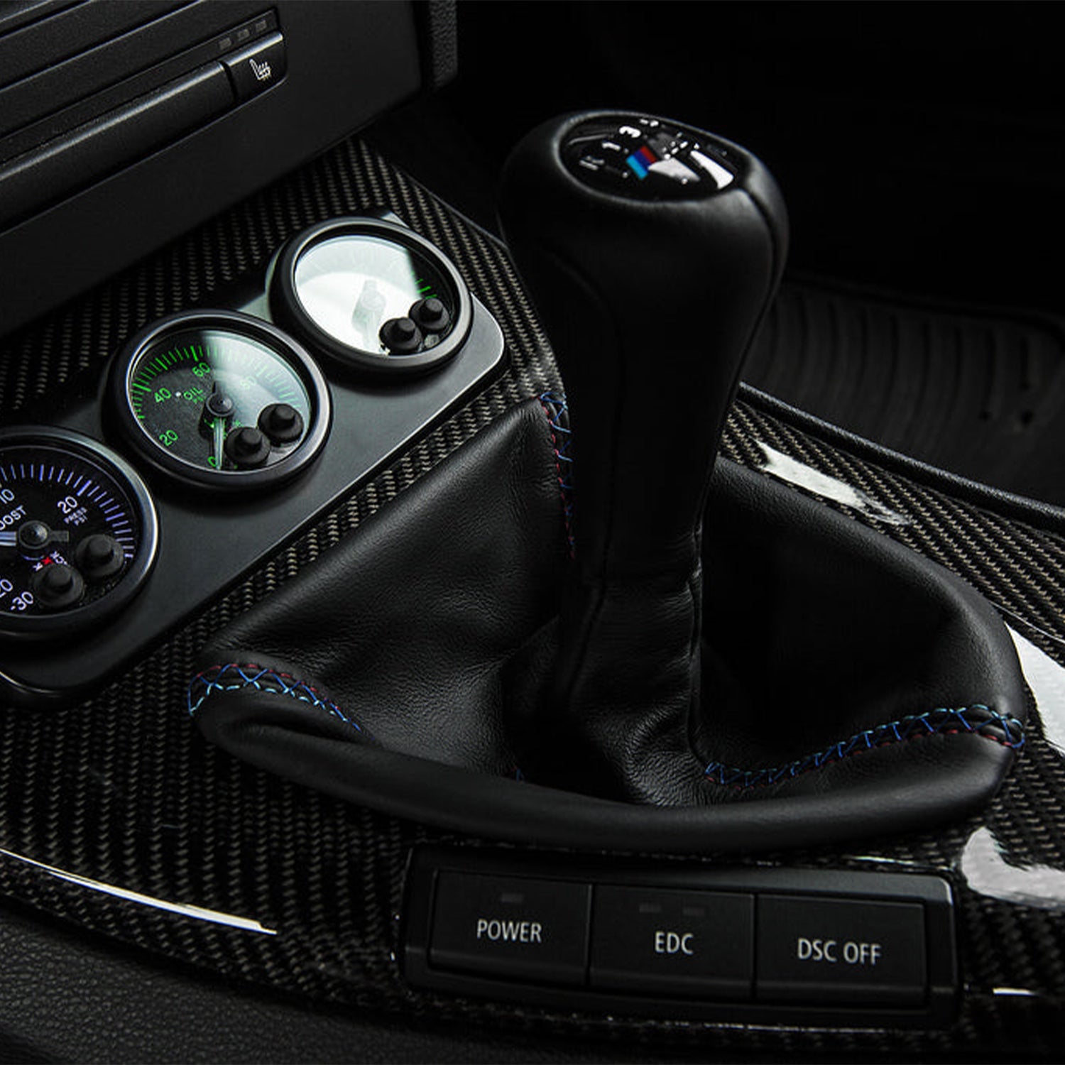 IND BMW E90, E92 & E93 M3 Tri-Colour Leather Shift Boot