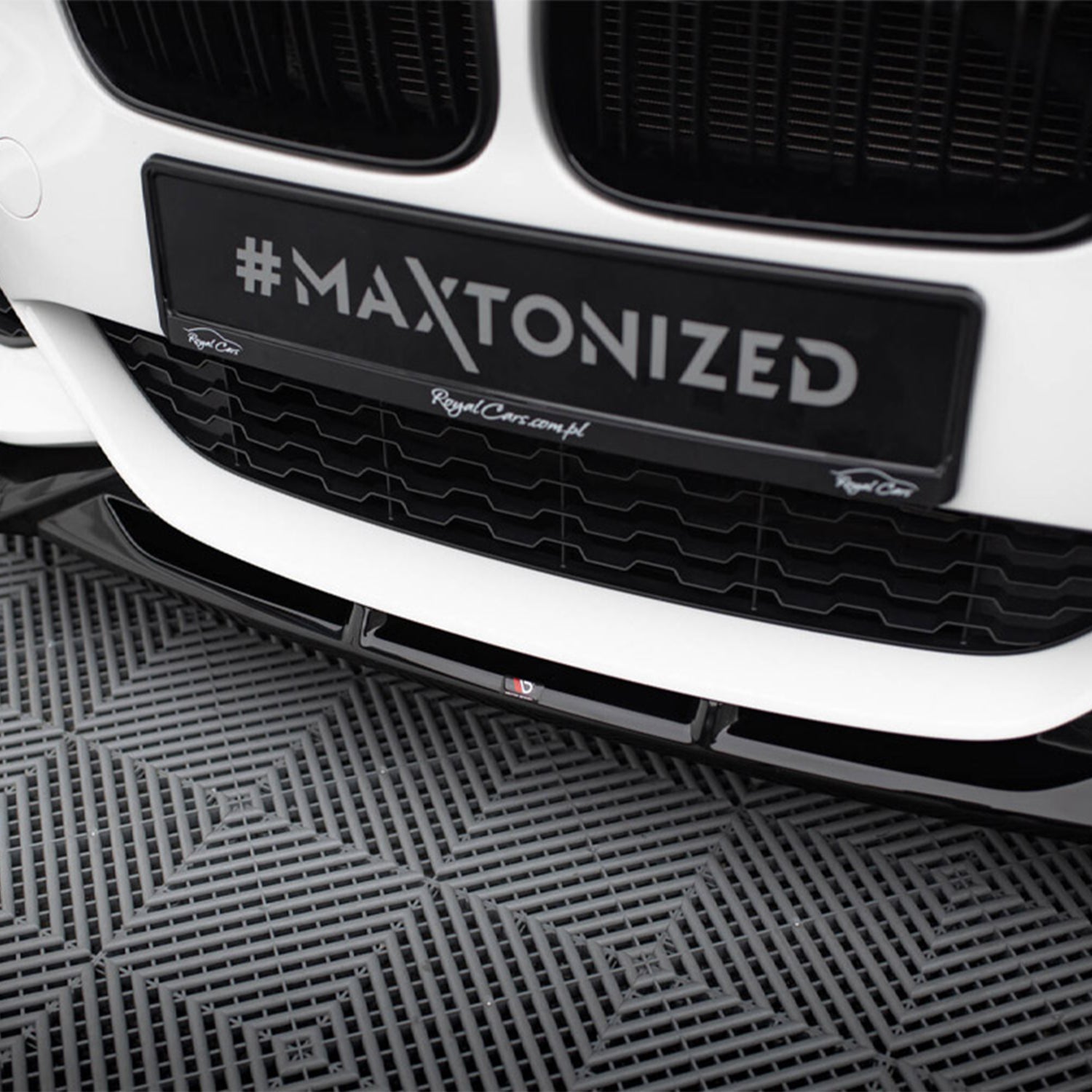 Maxton Design BMW F20 & F21 1 Series LCI V5 Front Splitter In Gloss Black