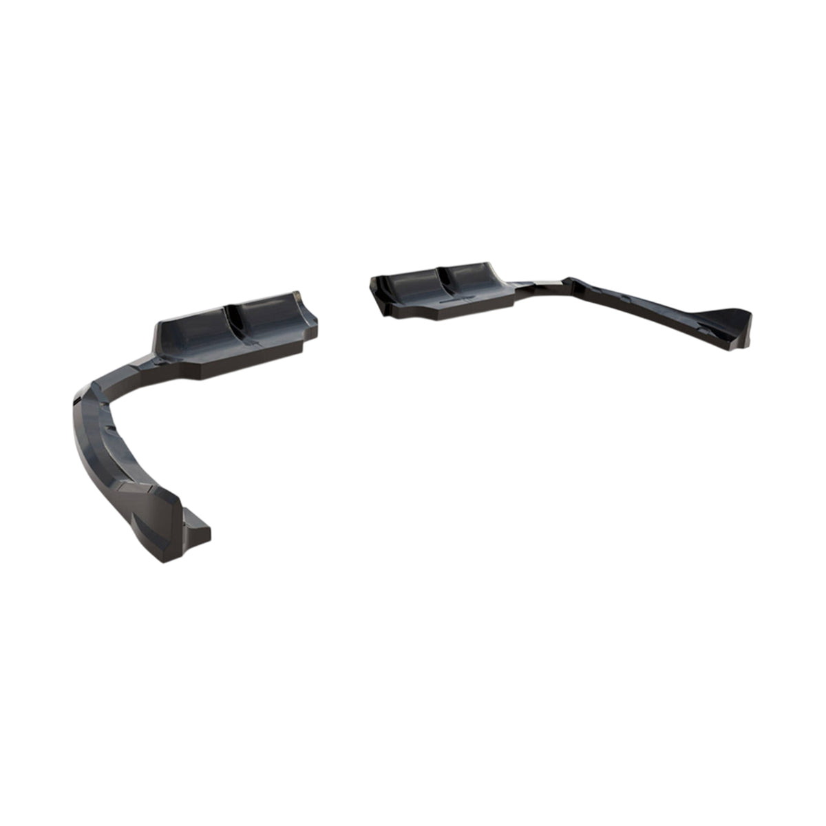 Maxton Design BMW G09 XM Rear Diffuser With Vertical Bars In Gloss Black