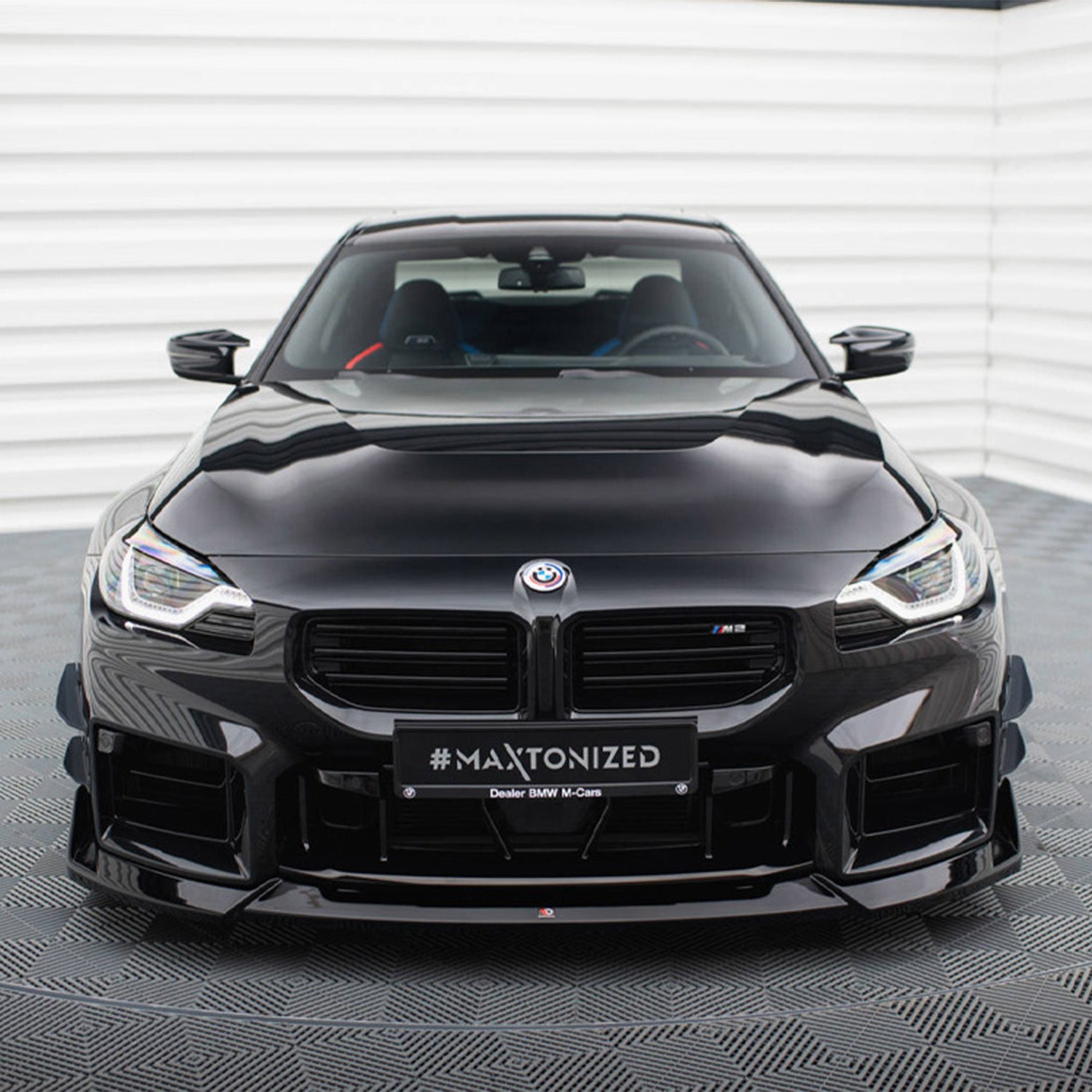 Maxton Design BMW G87 M2 V5 Gloss Black Front Splitter
