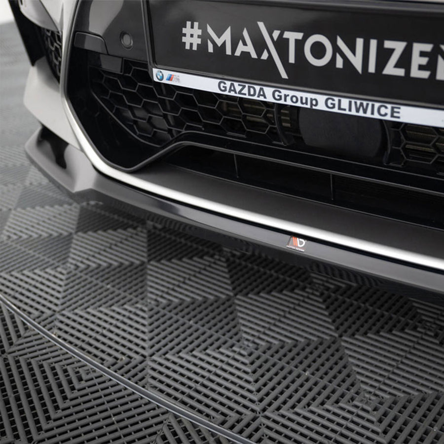 Maxton Design BMW F98 X4M Pre-LCI V2 Front Splitter In Gloss Black (2019-2021)