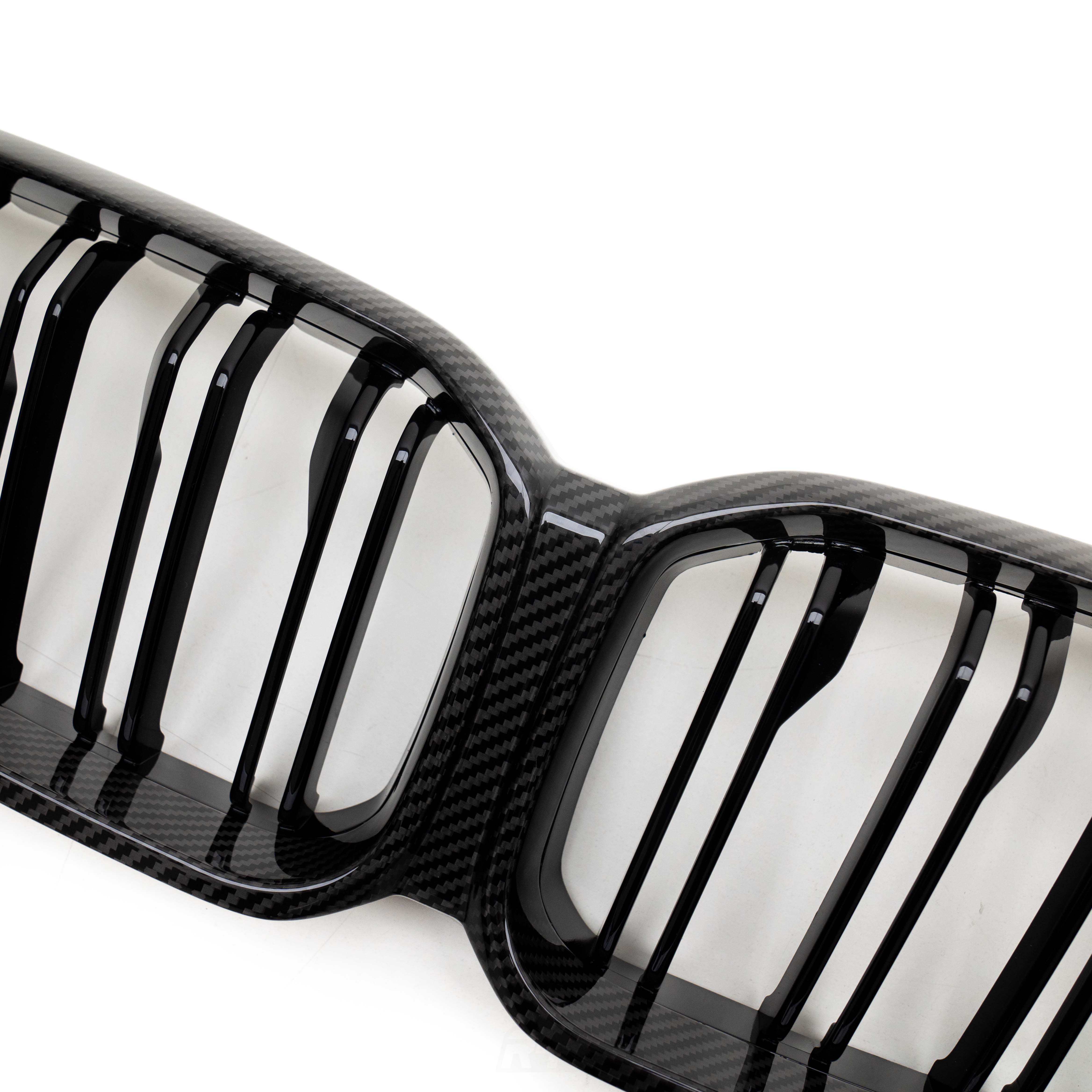 MHC+ BMW F87 M2 Competition Premium Front Grille In Pre Preg Carbon Fibre & Gloss Black (2018-2020)