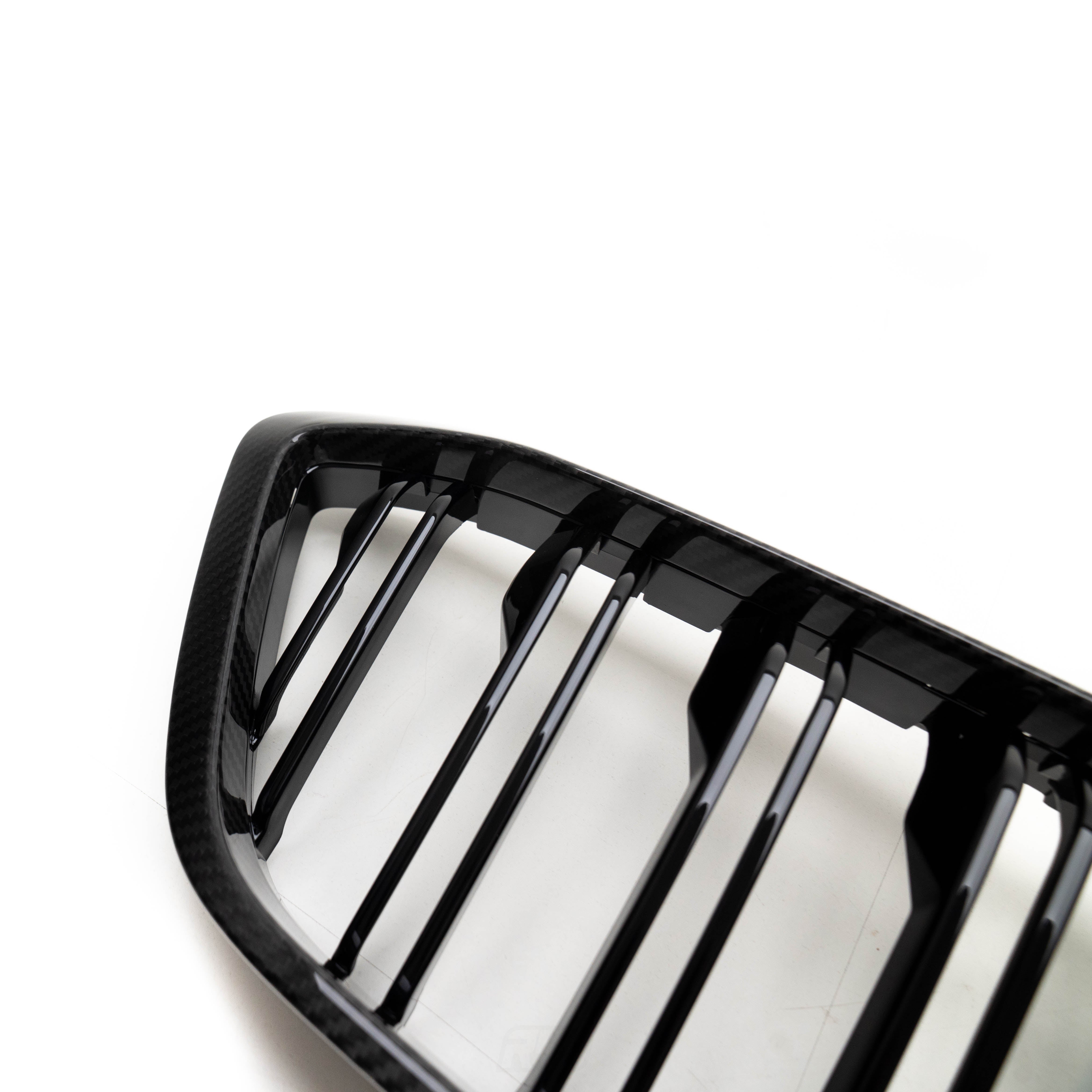 MHC+ BMW F87 M2 Competition Premium Front Grille In Pre Preg Carbon Fibre & Gloss Black (2018-2020)