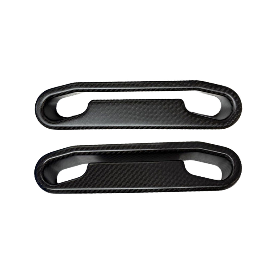 MHC+ Recaro SR2 & SR3 Satin Pre Preg Carbon Fibre Seat Harness Pass Through Inlays Set