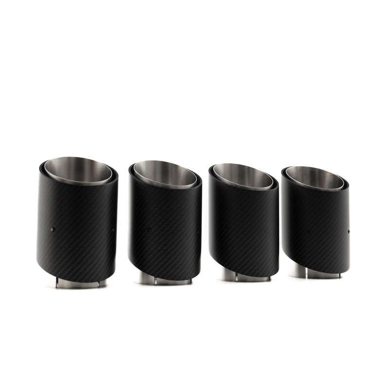 R44 BMW G90 & G99 M5 Matte Carbon Fibre Exhaust Tips Set - Minor Imperfection / Grade B