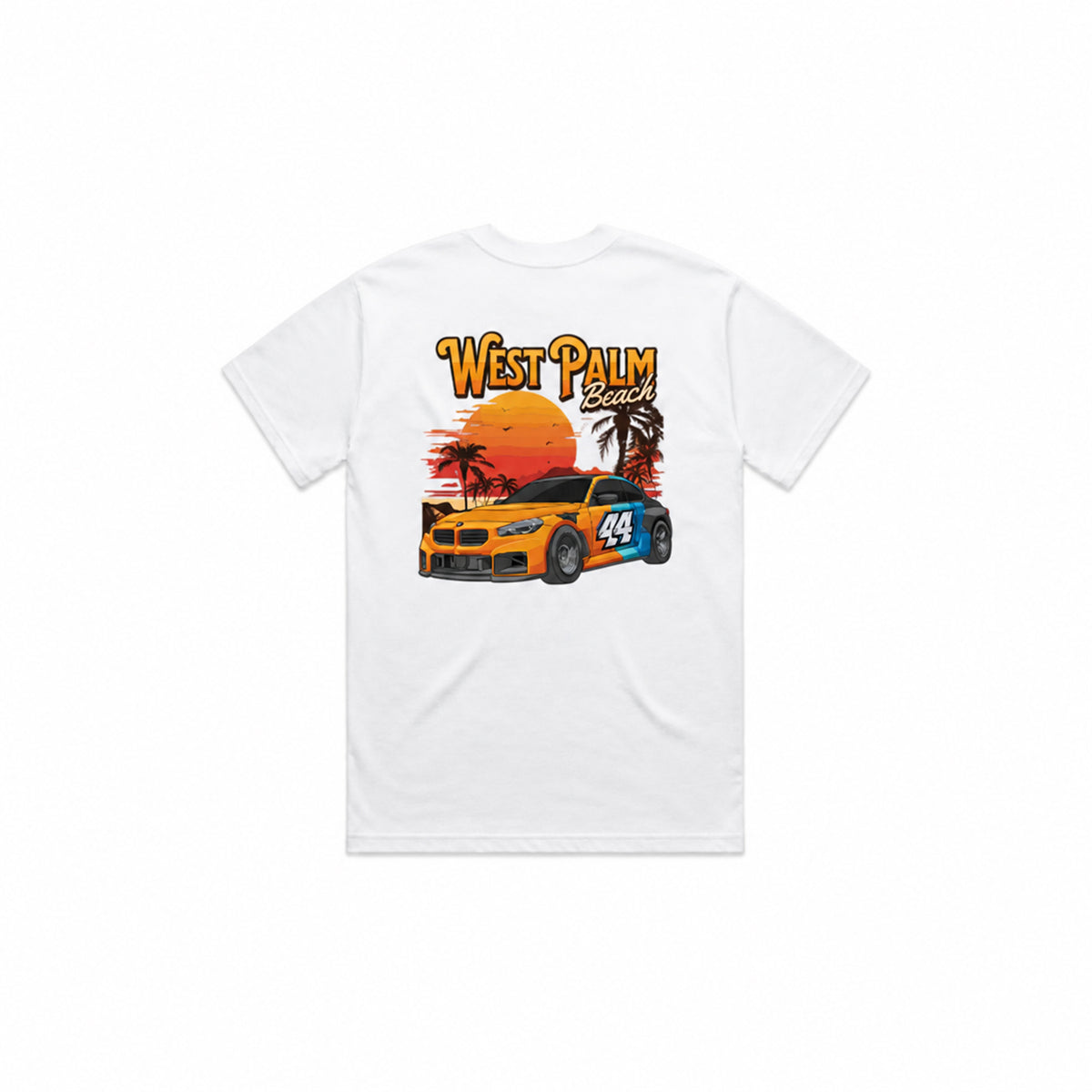 R44 Performance West Palm Beach Tee In White