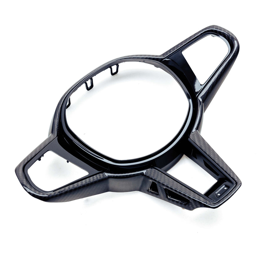 SHFT BMW G80/G81 M3, G82/G83 M4 & G87 M2 LCI 2 Gloss Carbon Fibre Steering Wheel Trim
