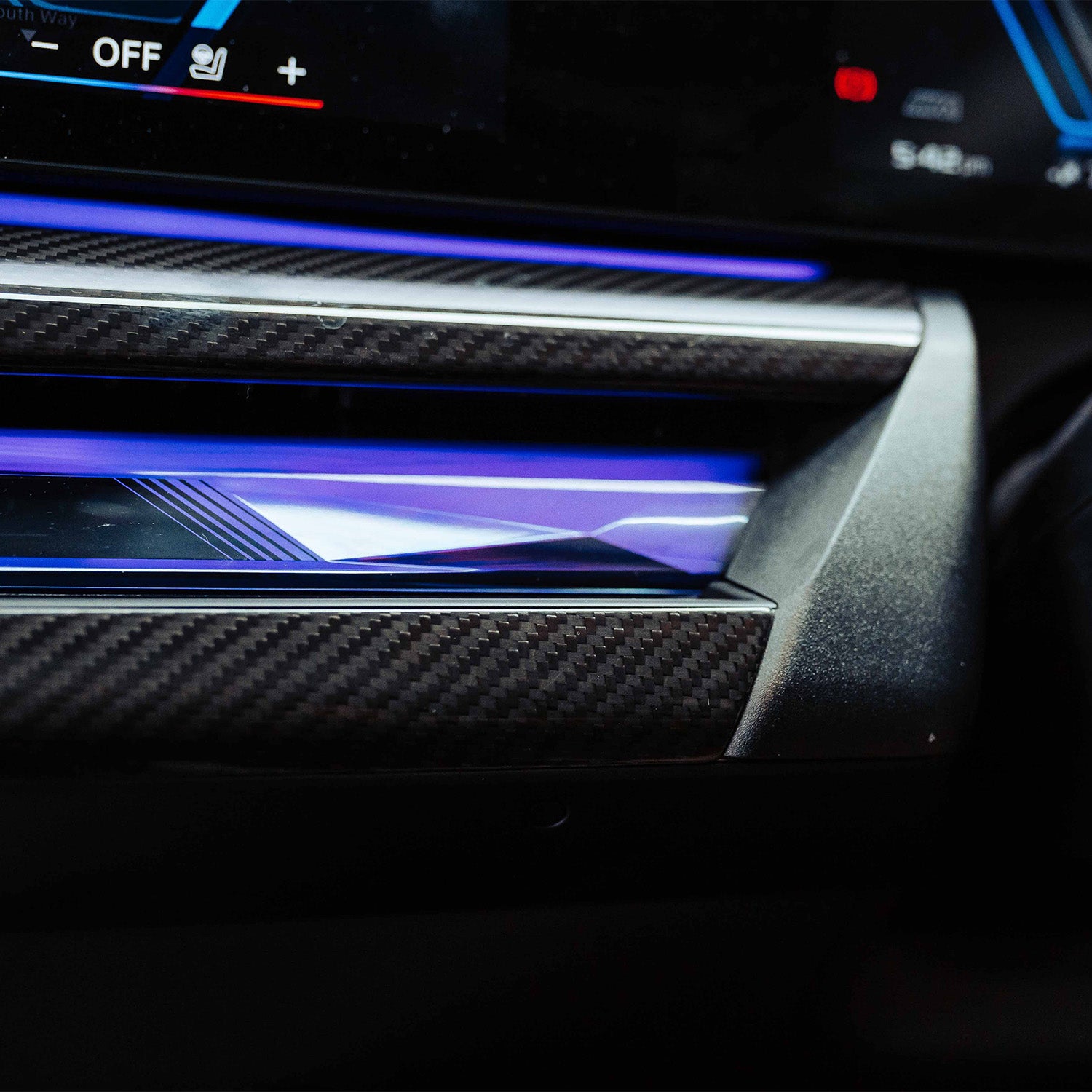 SHFT BMW G90/G99 M5 & G60/G61 5 Series Interior Dashboard Overlay In Gloss Carbon Fibre