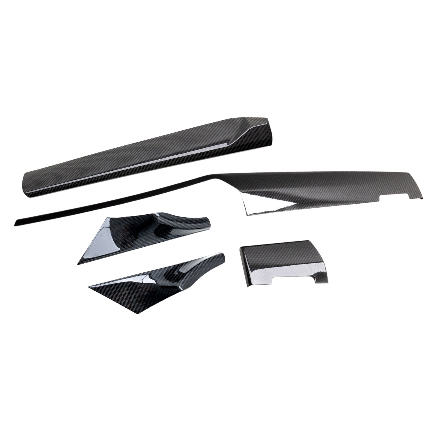 SHFT BMW G90/G99 M5 & G60/G61 5 Series Interior Dashboard Overlay In Gloss Carbon Fibre