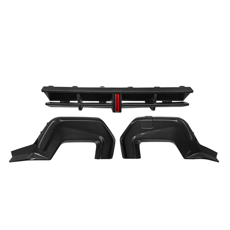 SooQoo BMW F74 2 Series Rear Diffuser In Gloss Carbon Fibre