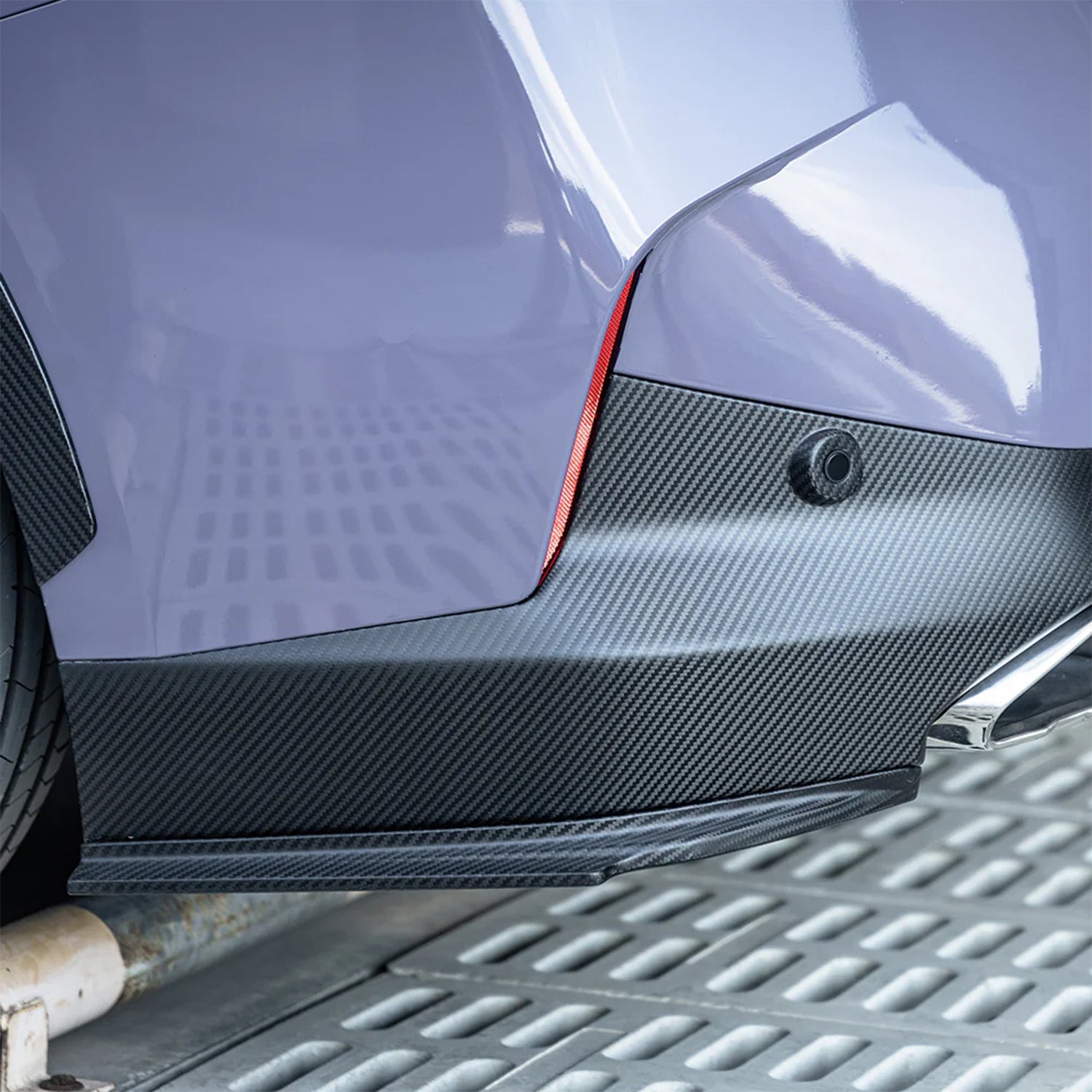 SooQoo BMW G42 M240i Rear Side Diffusers In Gloss Carbon Fibre