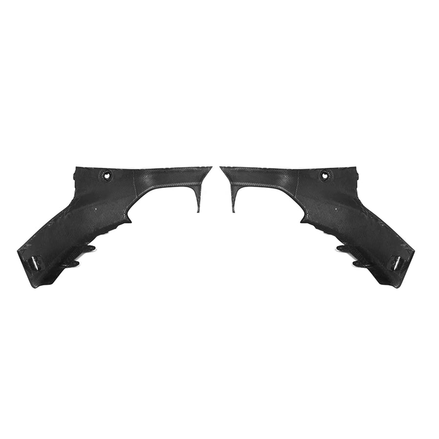 SooQoo BMW G42 M240i Rear Side Diffusers In Gloss Carbon Fibre