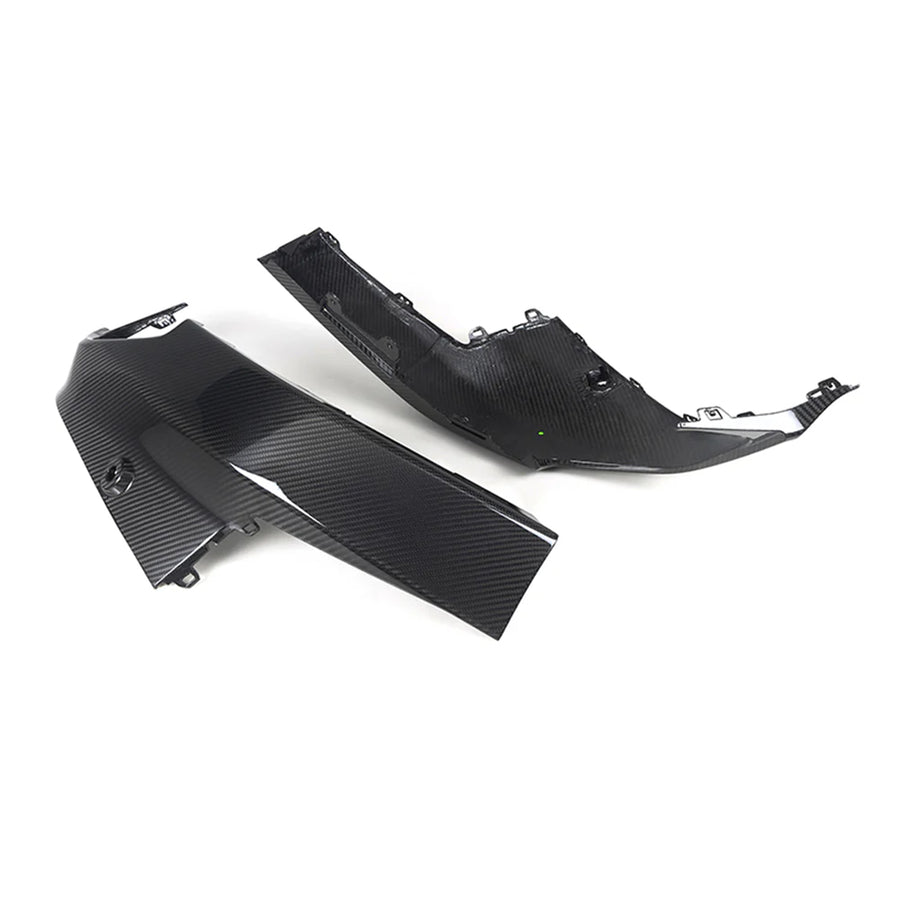 SooQoo BMW G42 M240i Rear Side Diffusers In Gloss Carbon Fibre