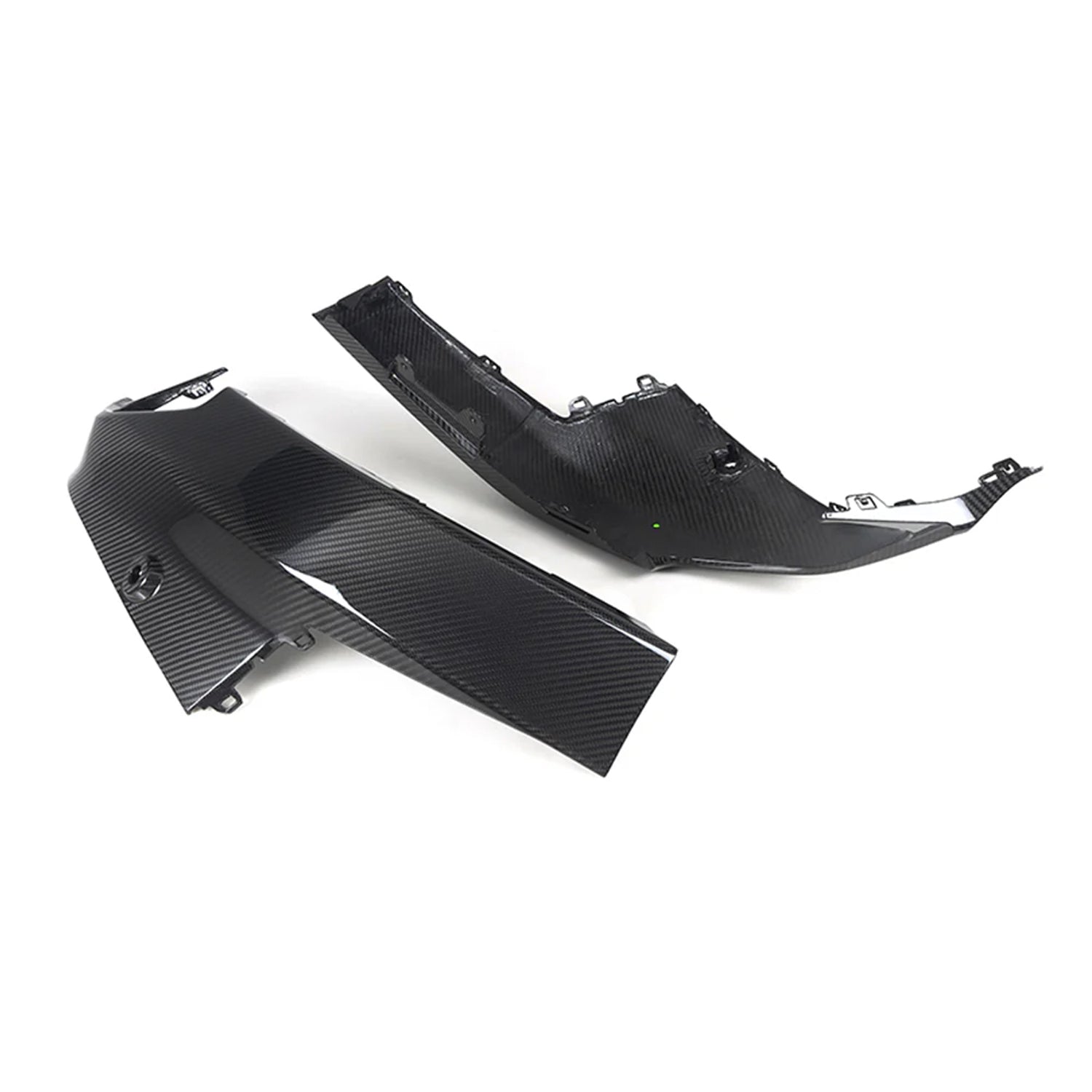 SooQoo BMW G42 M240i Rear Side Diffusers In Gloss Carbon Fibre