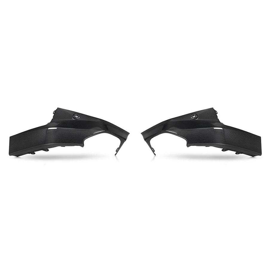SooQoo BMW G42 M240i Rear Side Diffusers In Gloss Carbon Fibre