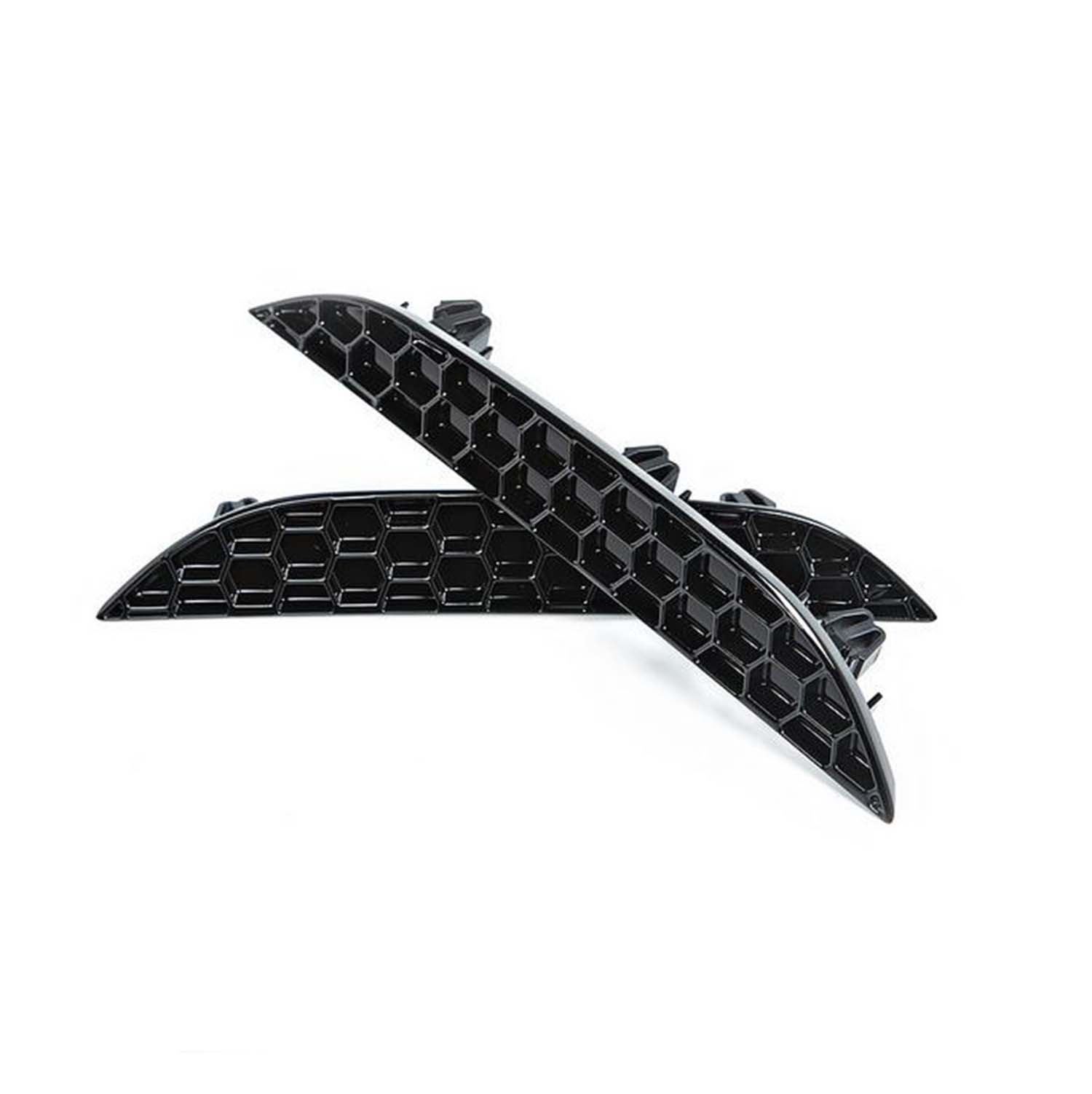 Acexxon BMW M5 Honeycomb Rear Reflector Inserts In Gloss Black (F90)-R44 Performance