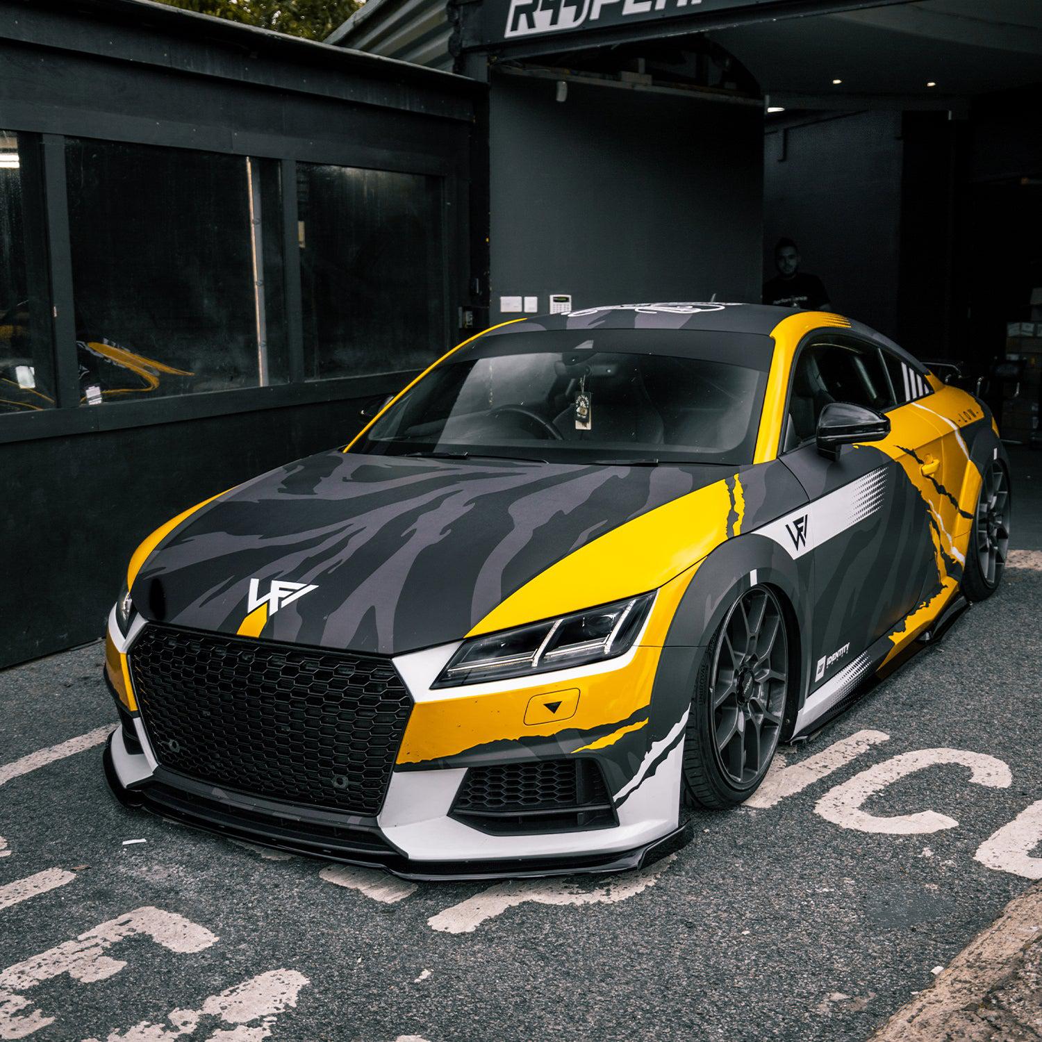 Audi MK3 TT Aggressive Side Skirts in Matte Black-R44 Performance