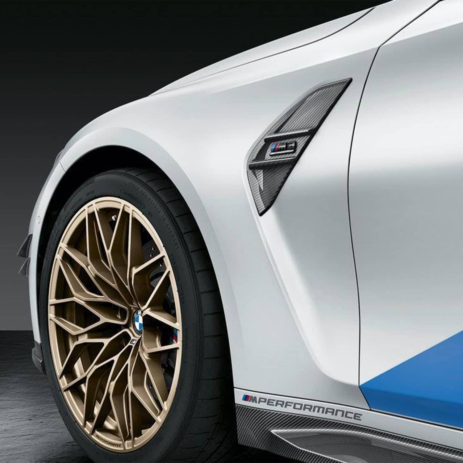 BMW Genuine M Performance Air Breather Fenders For BMW G80 In Carbon Fibre-R44 Performance