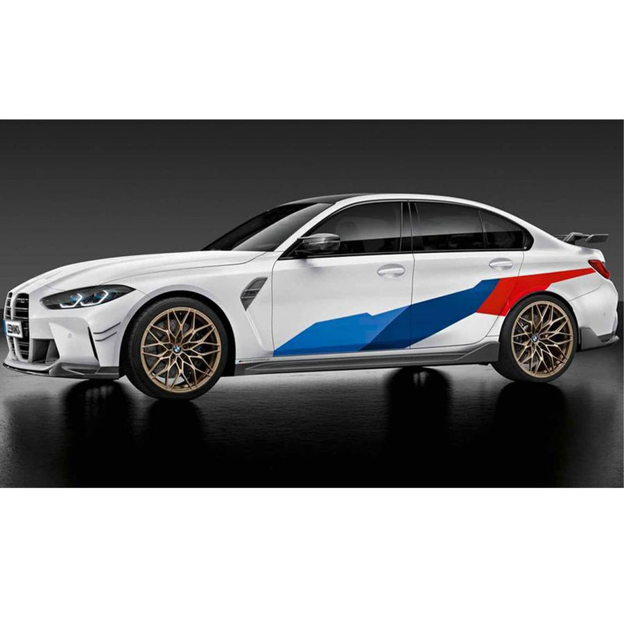 BMW Genuine M Performance M3 Carbon Side Skirts For G80 In Prepreg Carbon Fibre-R44 Performance