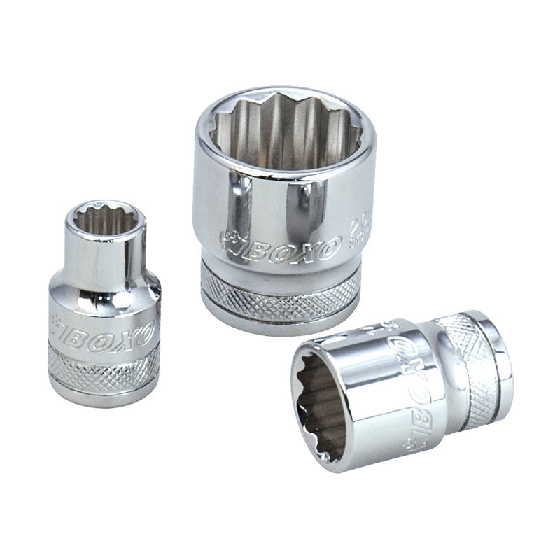 BOXO 3/4" 12Pt Socket - Sizes 19mm - 32mm